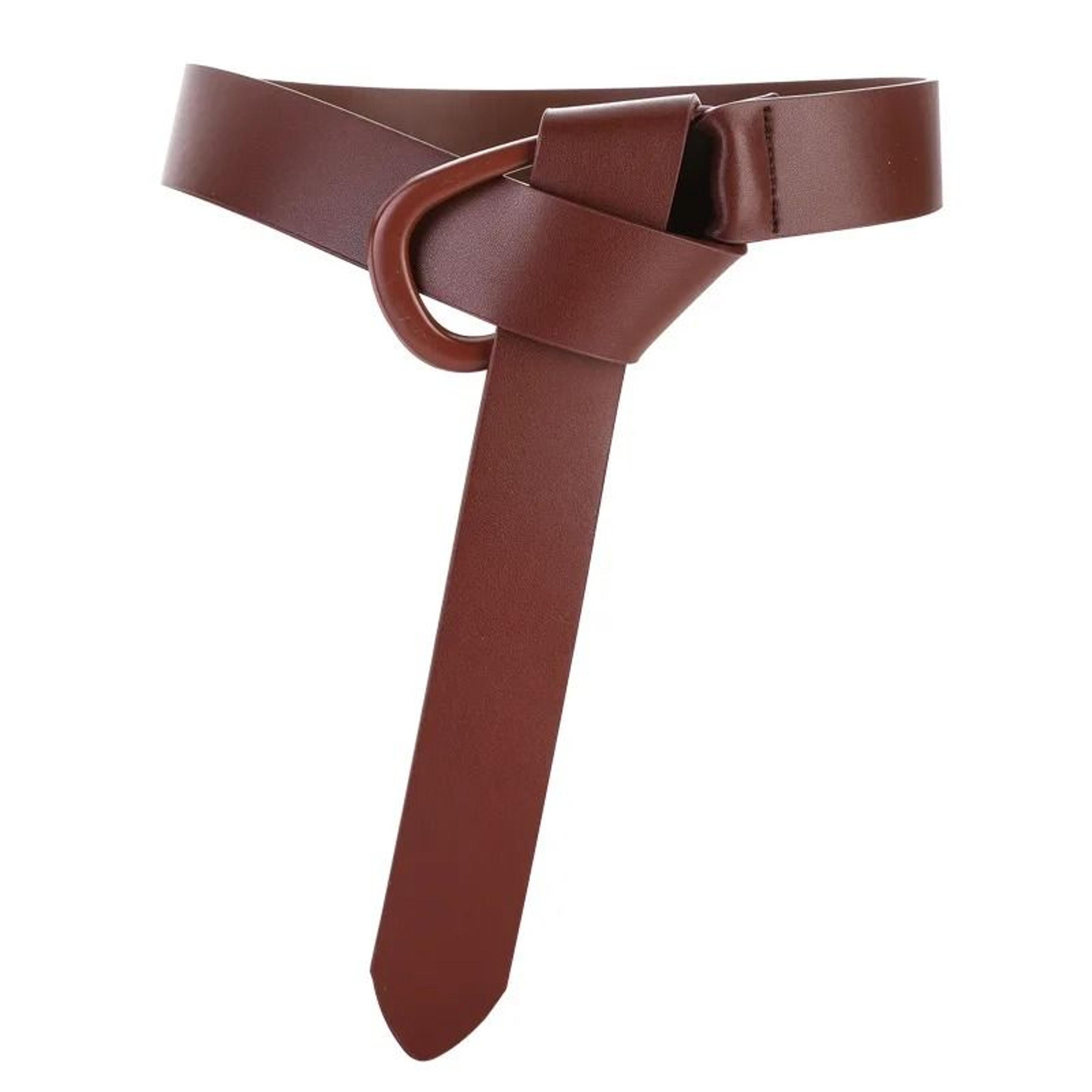 Womens Genuine Leather Knot Belt Adjustable Waist Cincher For Dresses Sweaters And Blazers 10