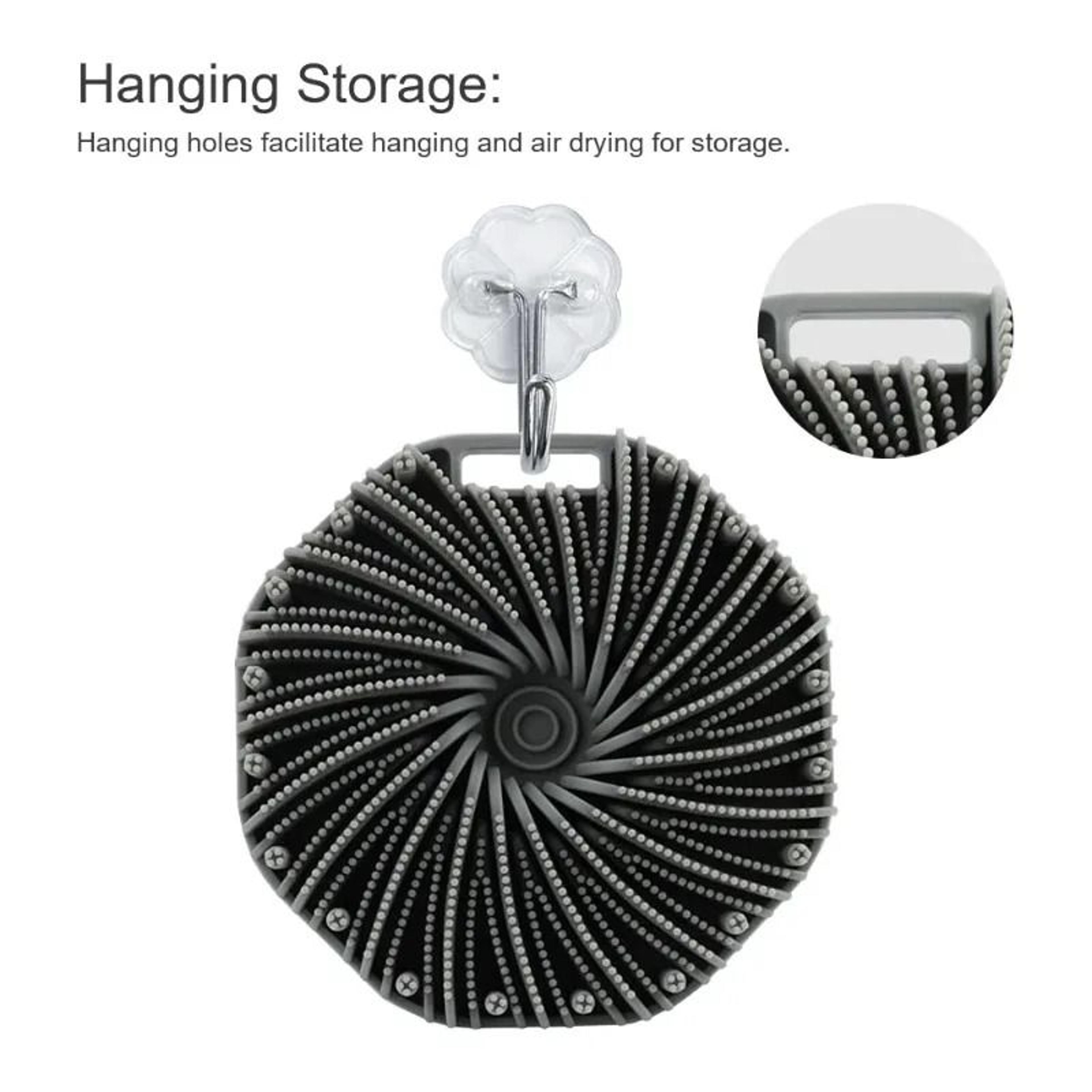 Polygonal Silicone Bath Brush Exfoliating Body Scrubber And Massage Tool 3