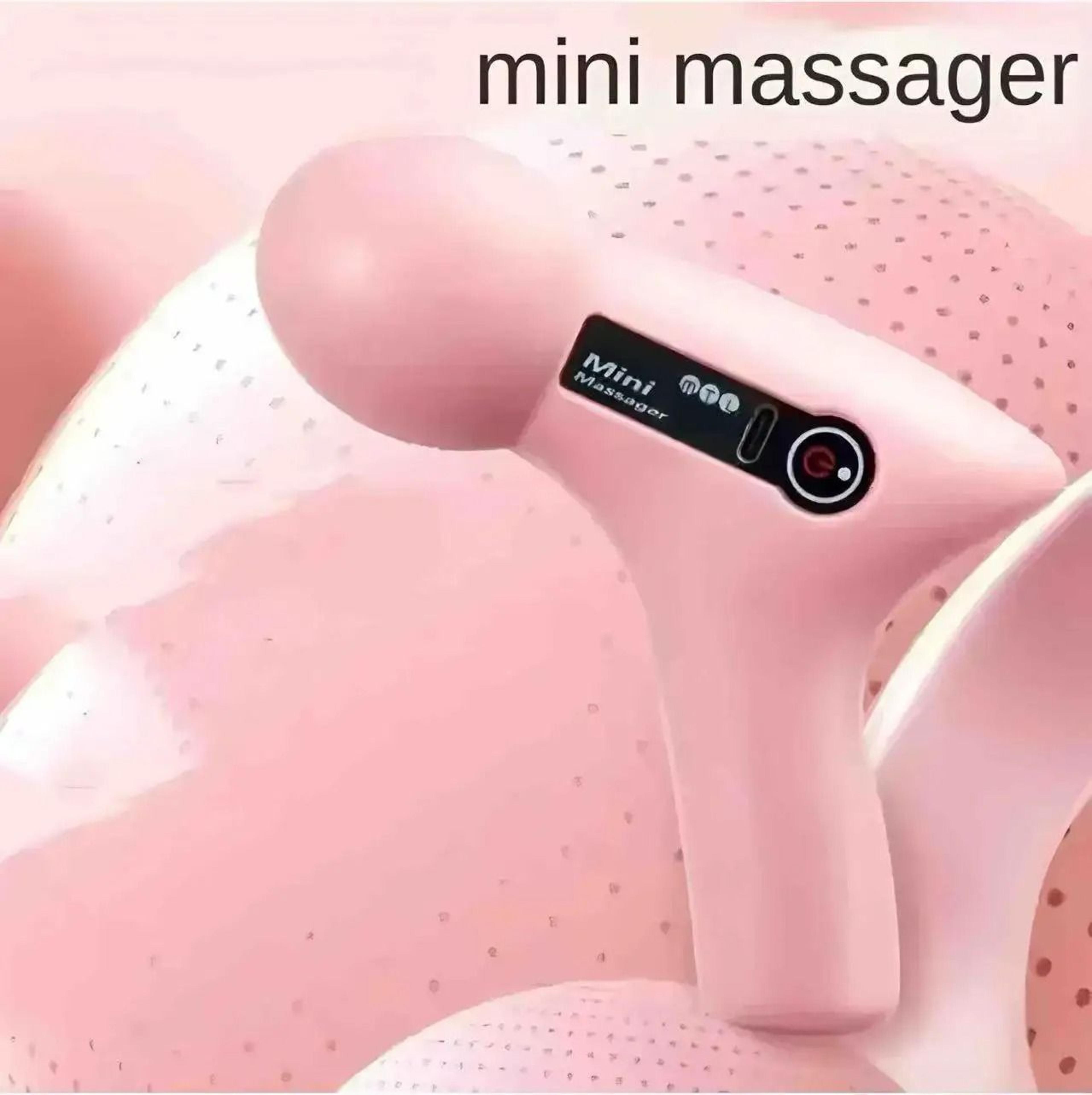 Mini Massage Gun With LCD Screen And 6 Heads Portable Electric Muscle Massager 6
