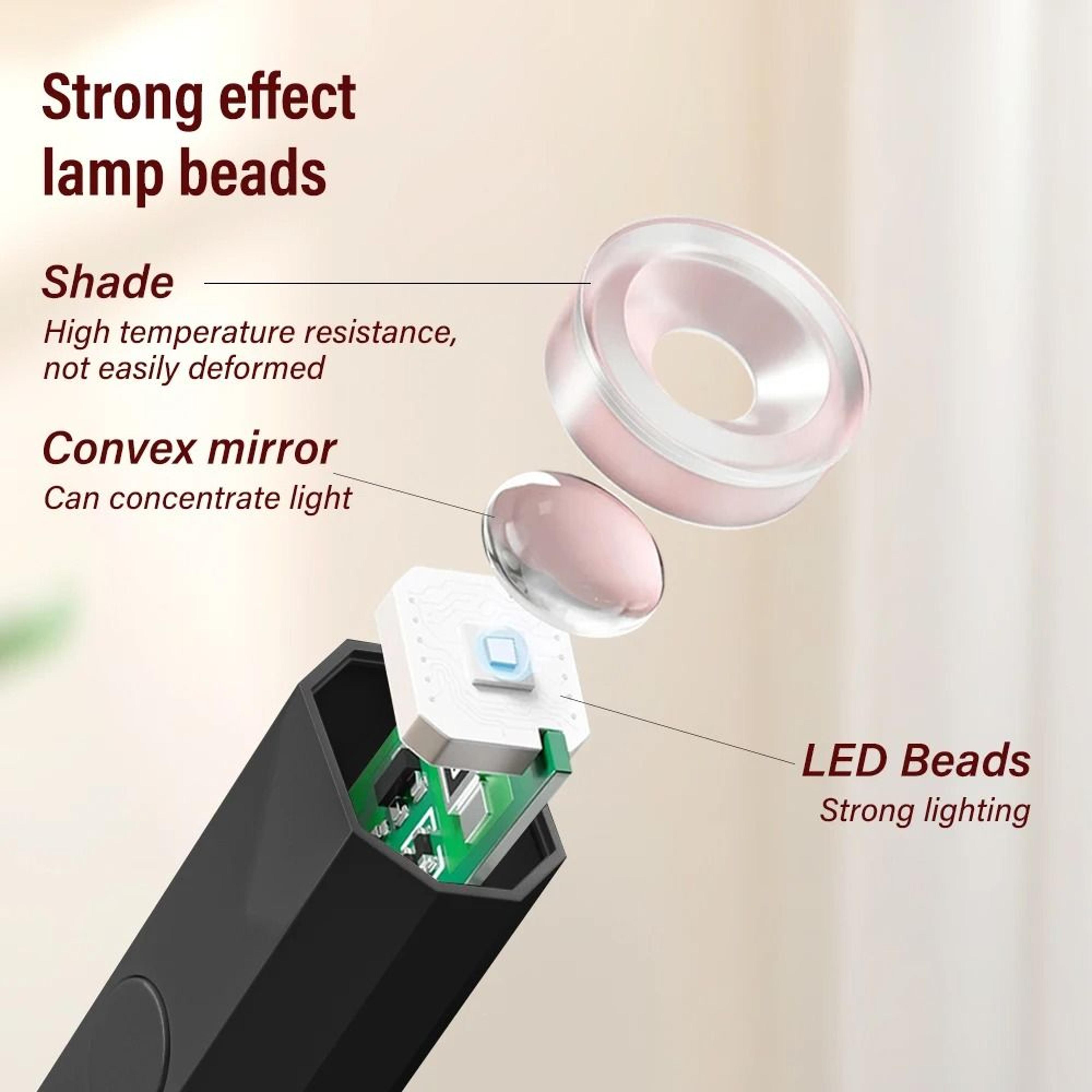 UV Light For Gel Nails Mini LED Nail Lamp With Timing Modes For Home Salon 5