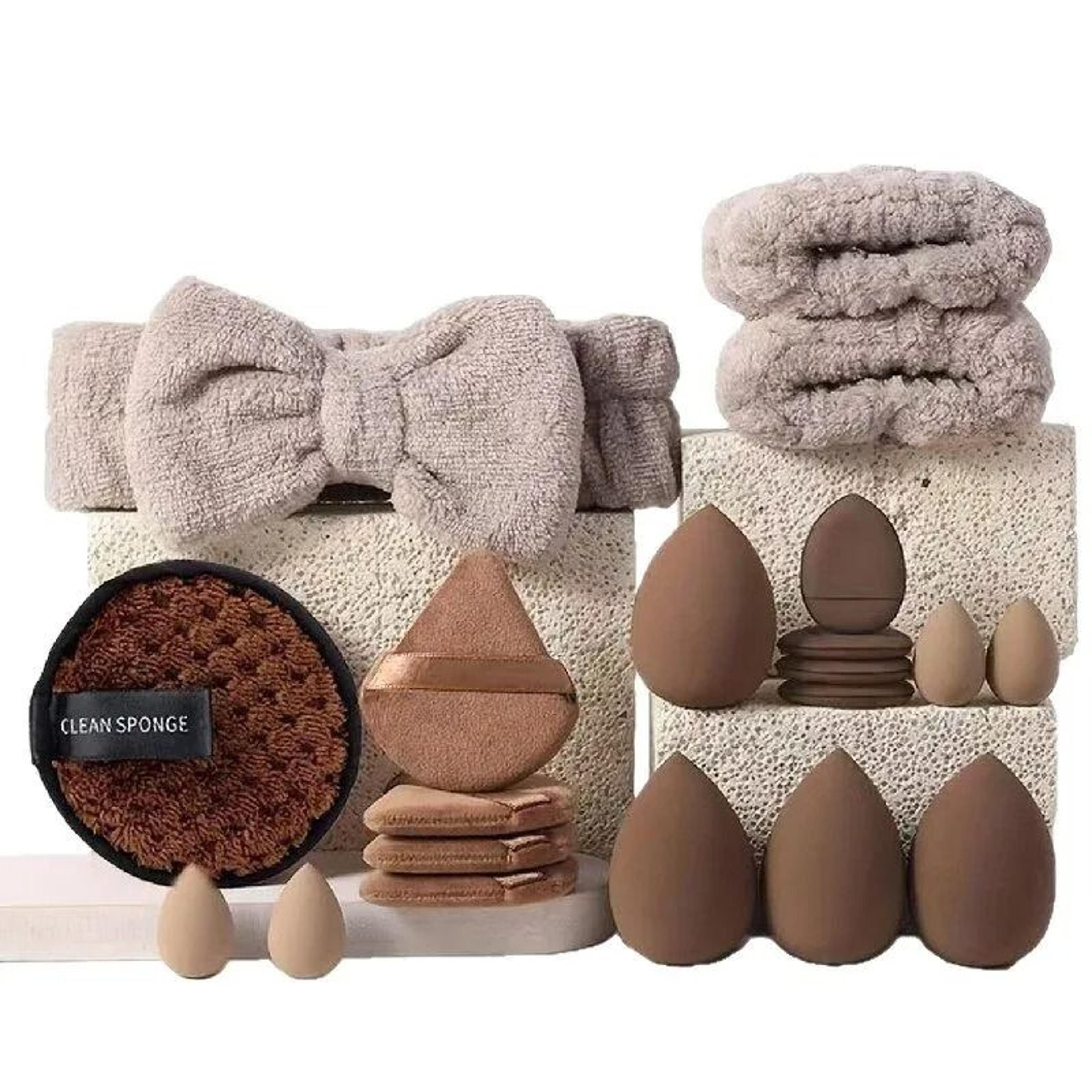 33 Piece Makeup Sponge Beauty Set For Blending Applying And Removing Makeup 2
