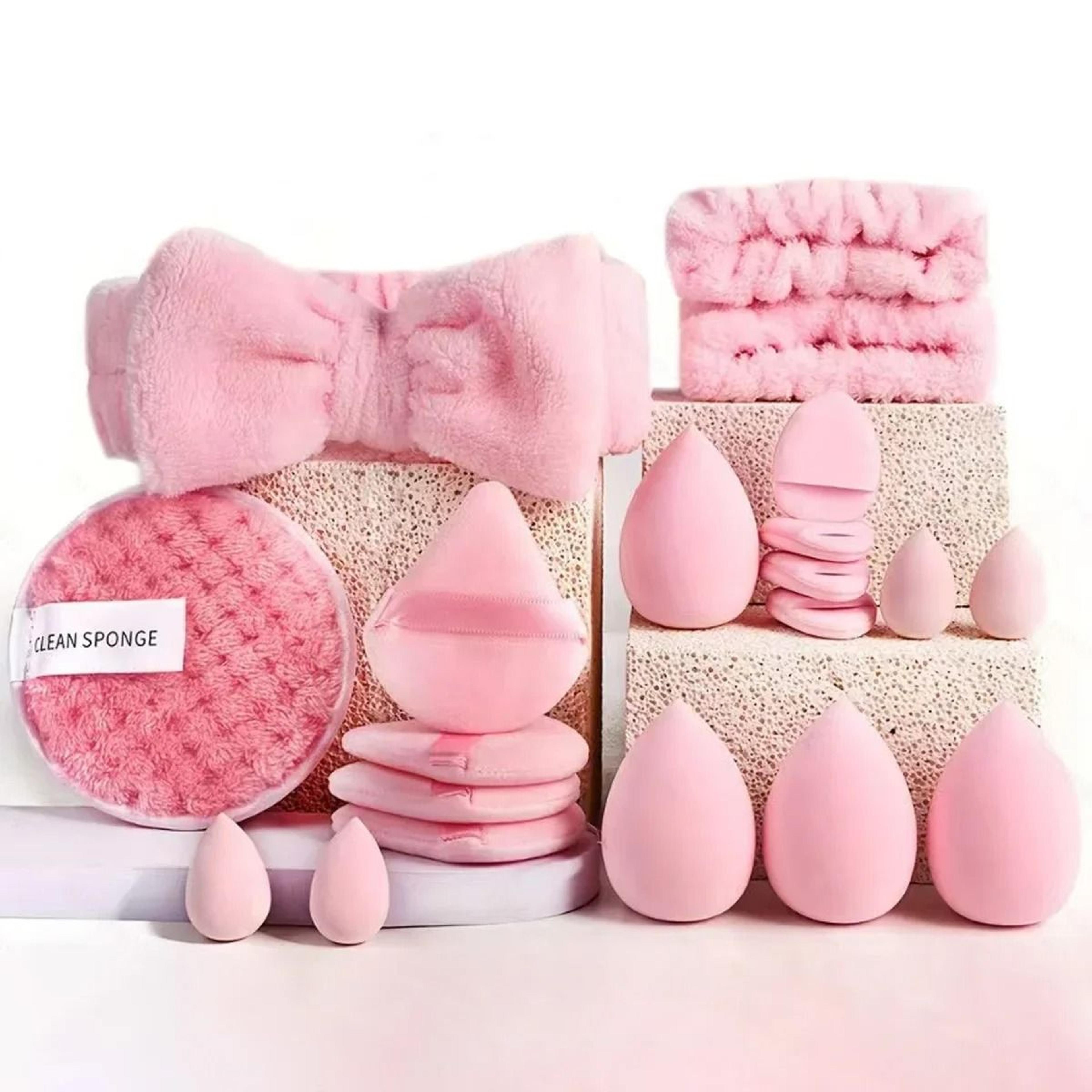 33 Piece Makeup Sponge Beauty Set For Blending Applying And Removing Makeup 3