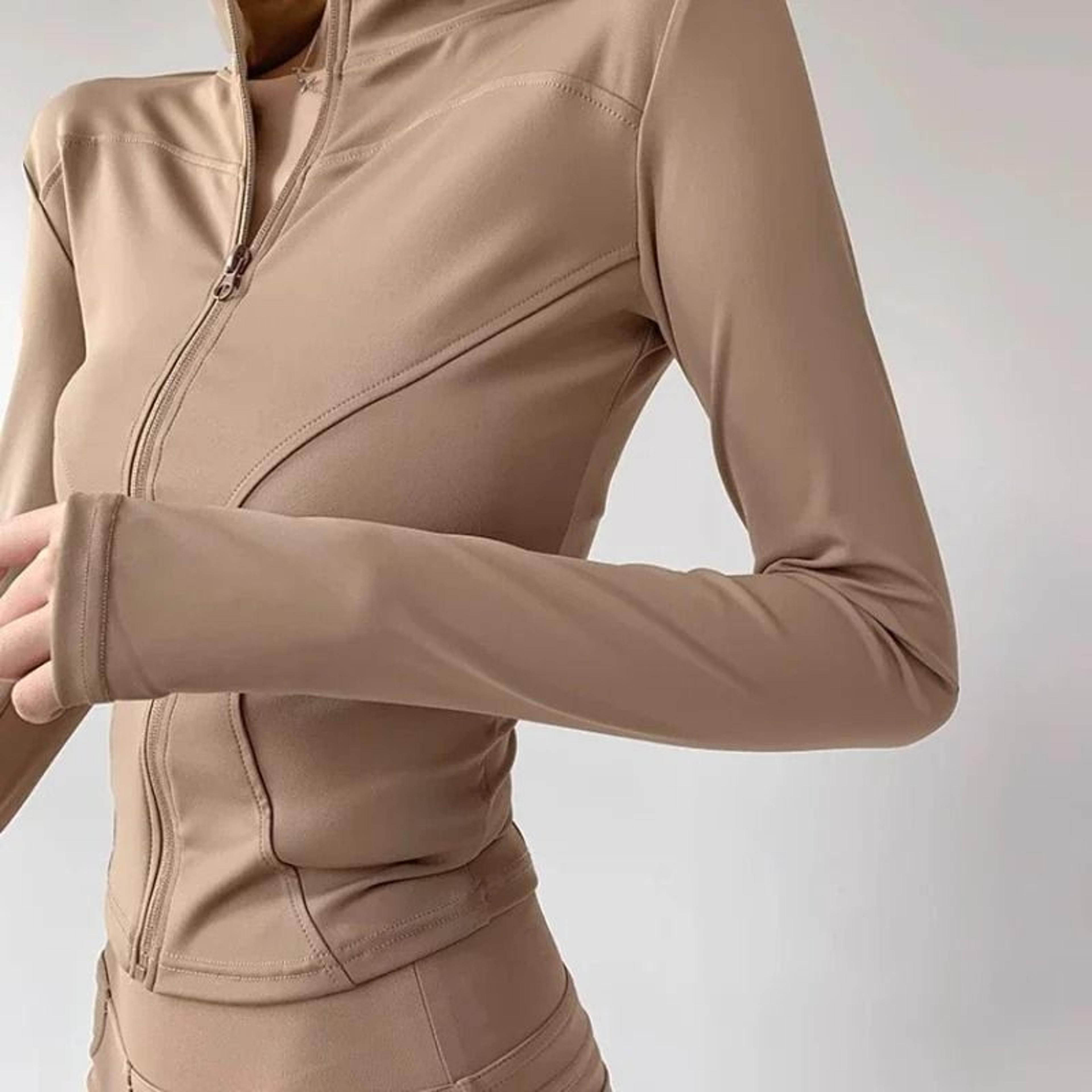 Sun Quick Drying Sports Coat Women Tight Top Yoga Jacket Long Sleeve Zipper Fitness Jacket S To 3XL 3