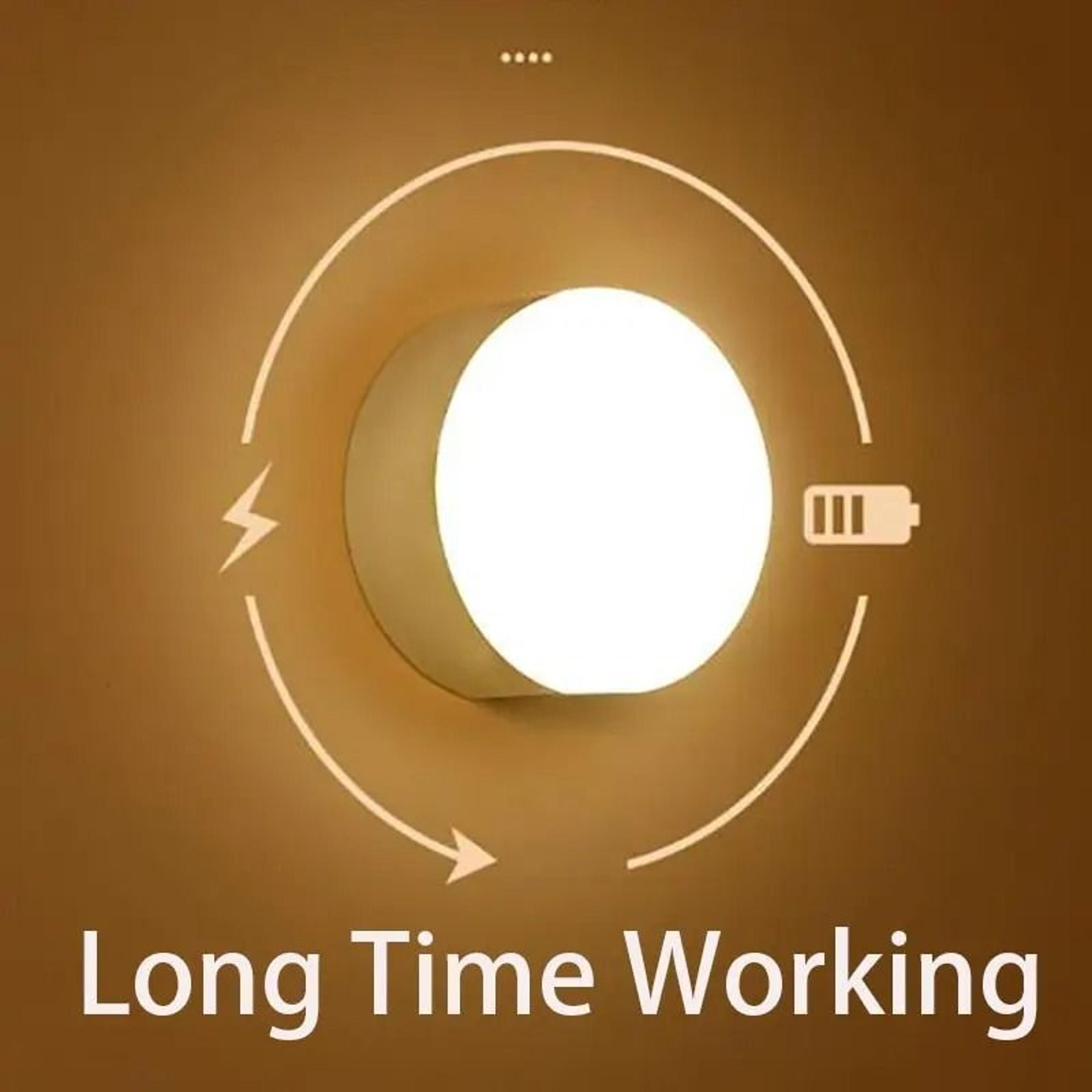 LED Smart Motion Sensor Night Light USB Rechargeable Wireless Magnetic Night Lamp 2