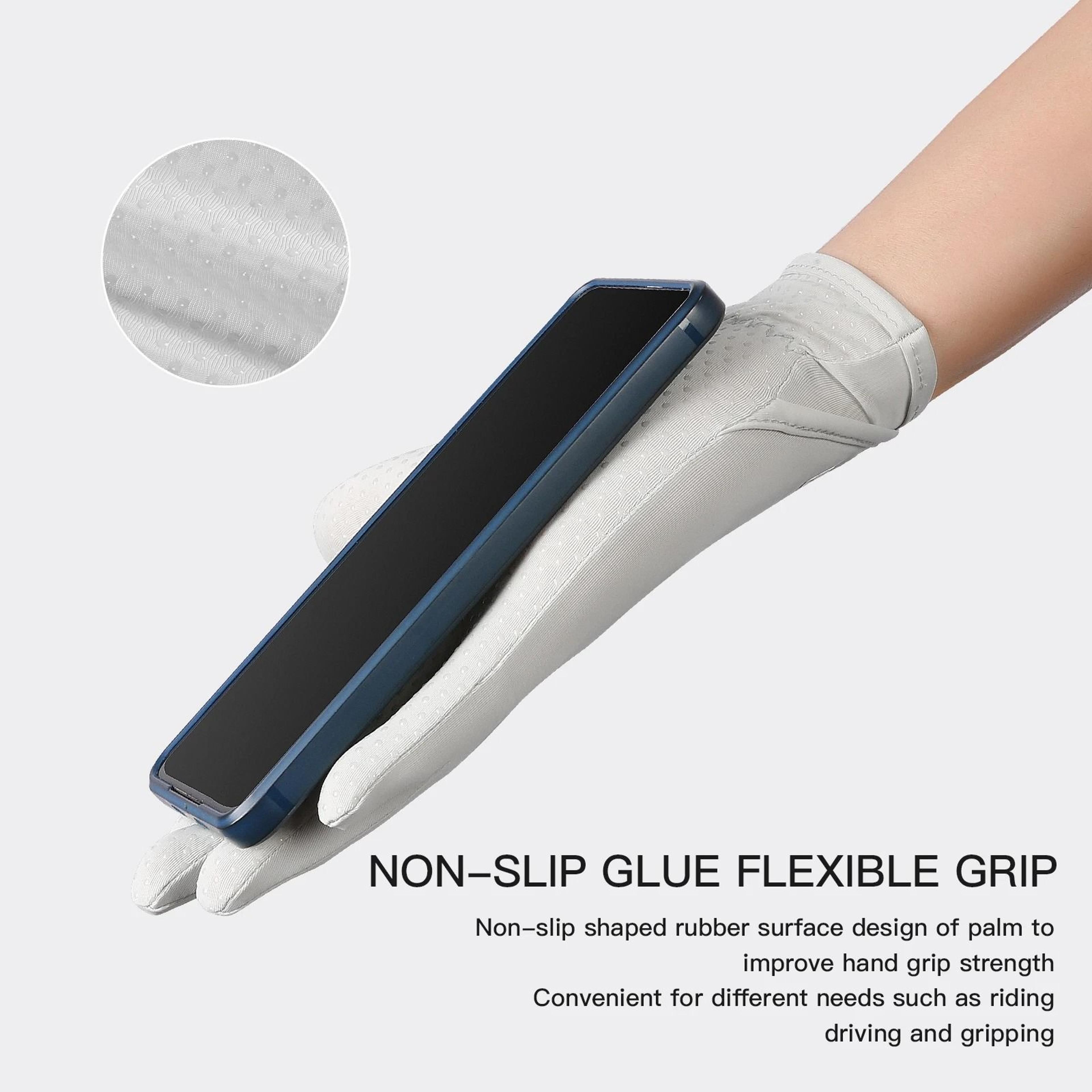 Sunscreen Gloves Thin Ice Silk UV Protection Anti Slip Breathable Driving And Outdoor Gloves 3