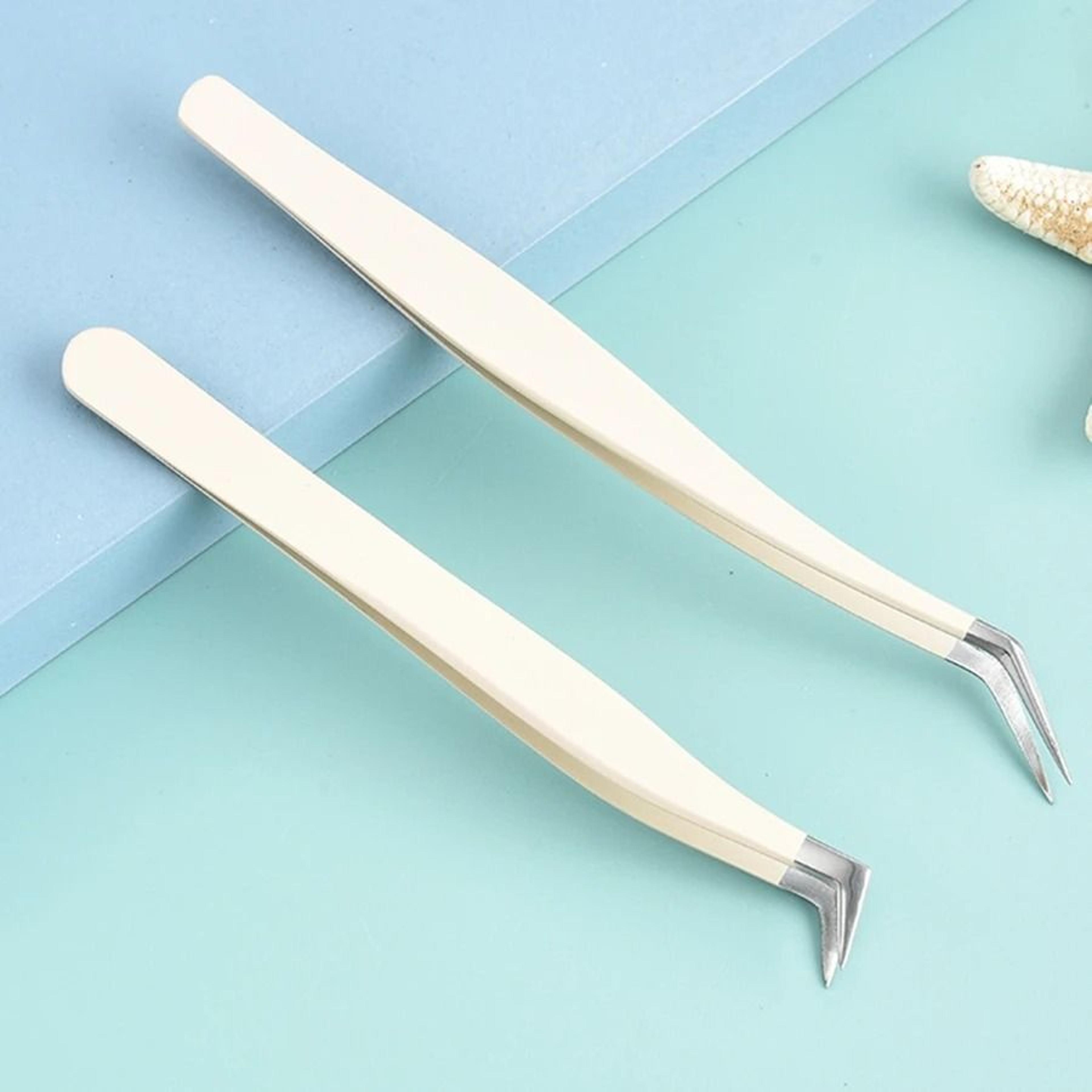 Stainless Steel Precision Eyelash Extension Tweezers 2