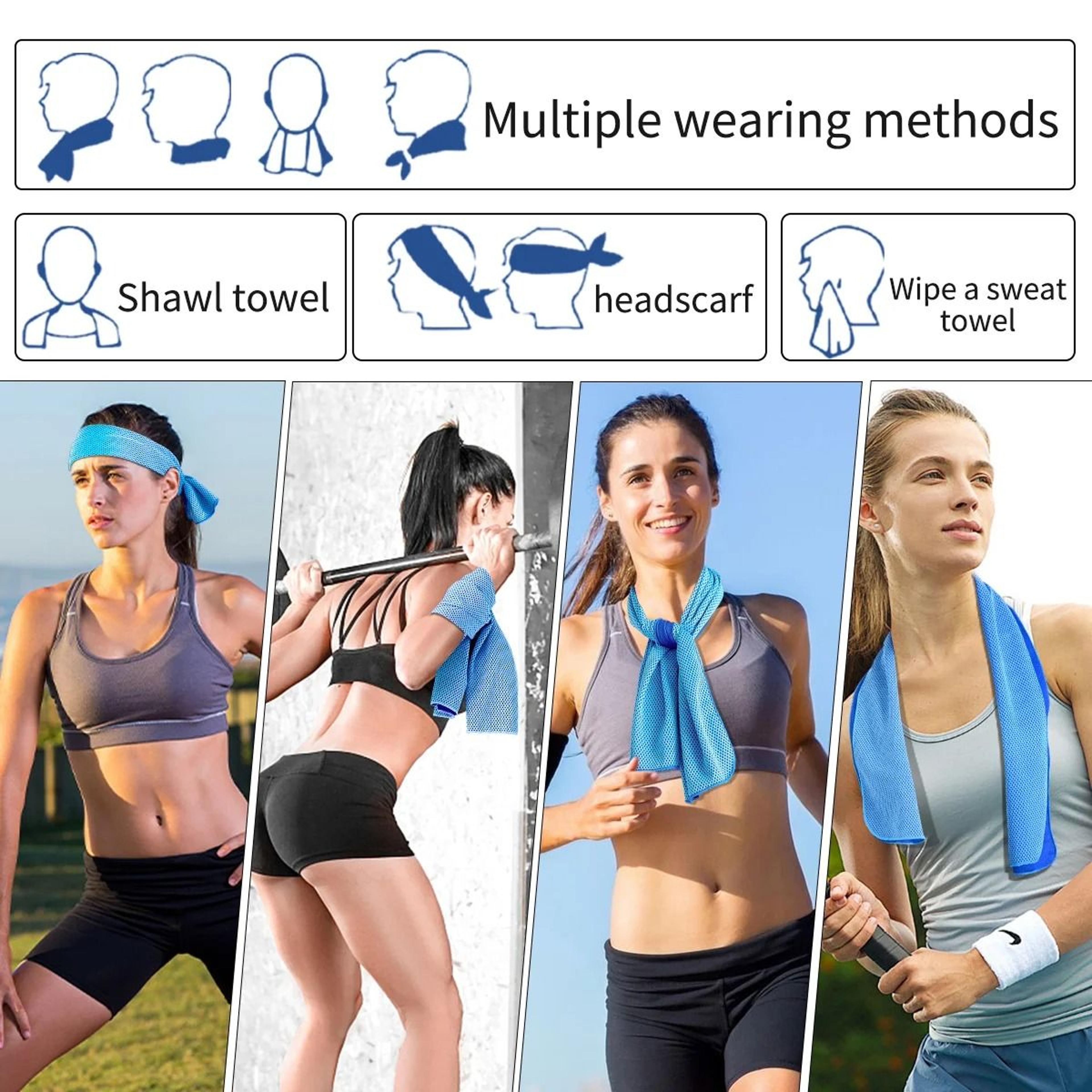 Portable Silicone Wrapped Cooling Towel For Sports And Travel 2