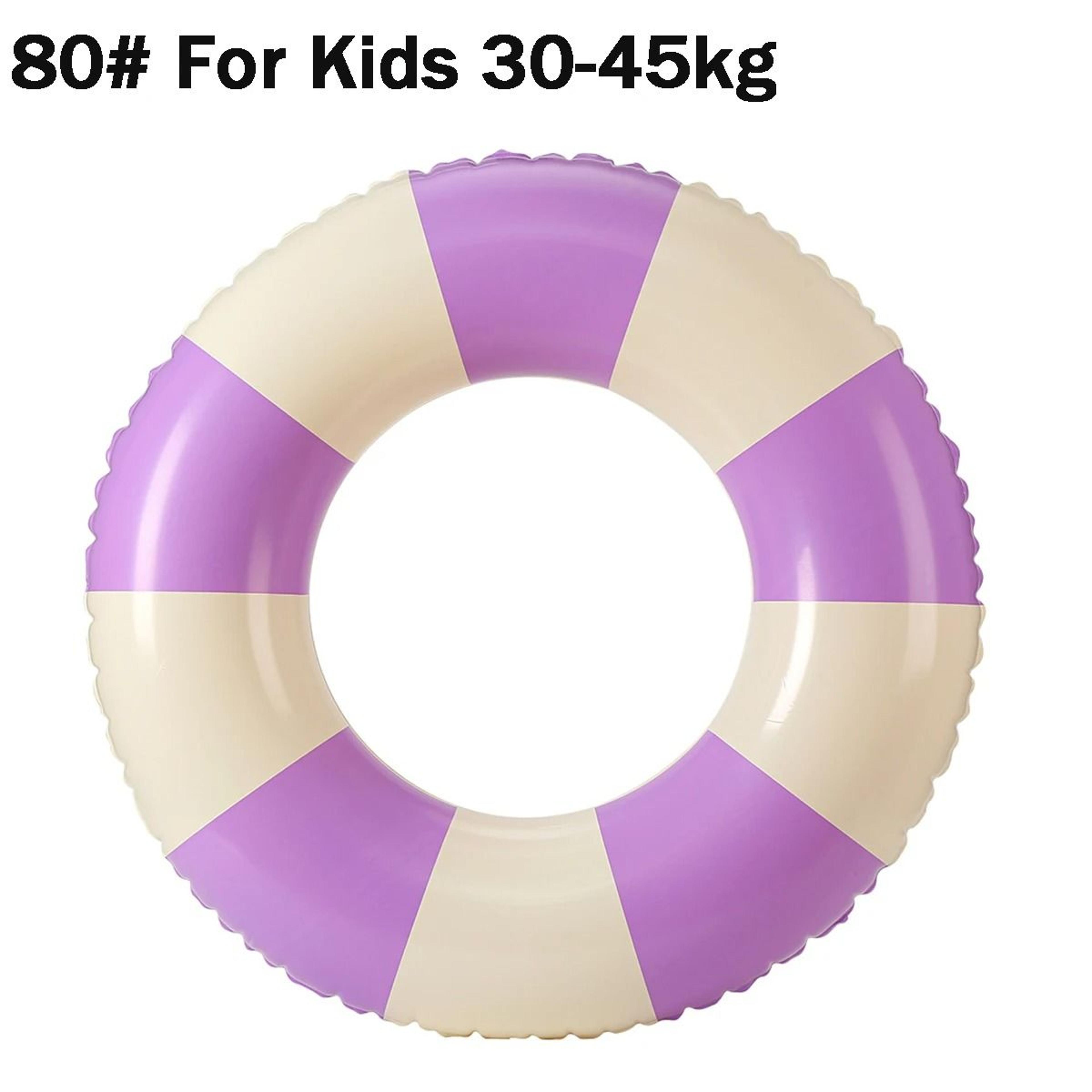Inflatable Vintage Striped Pool Float Swimming Ring 13