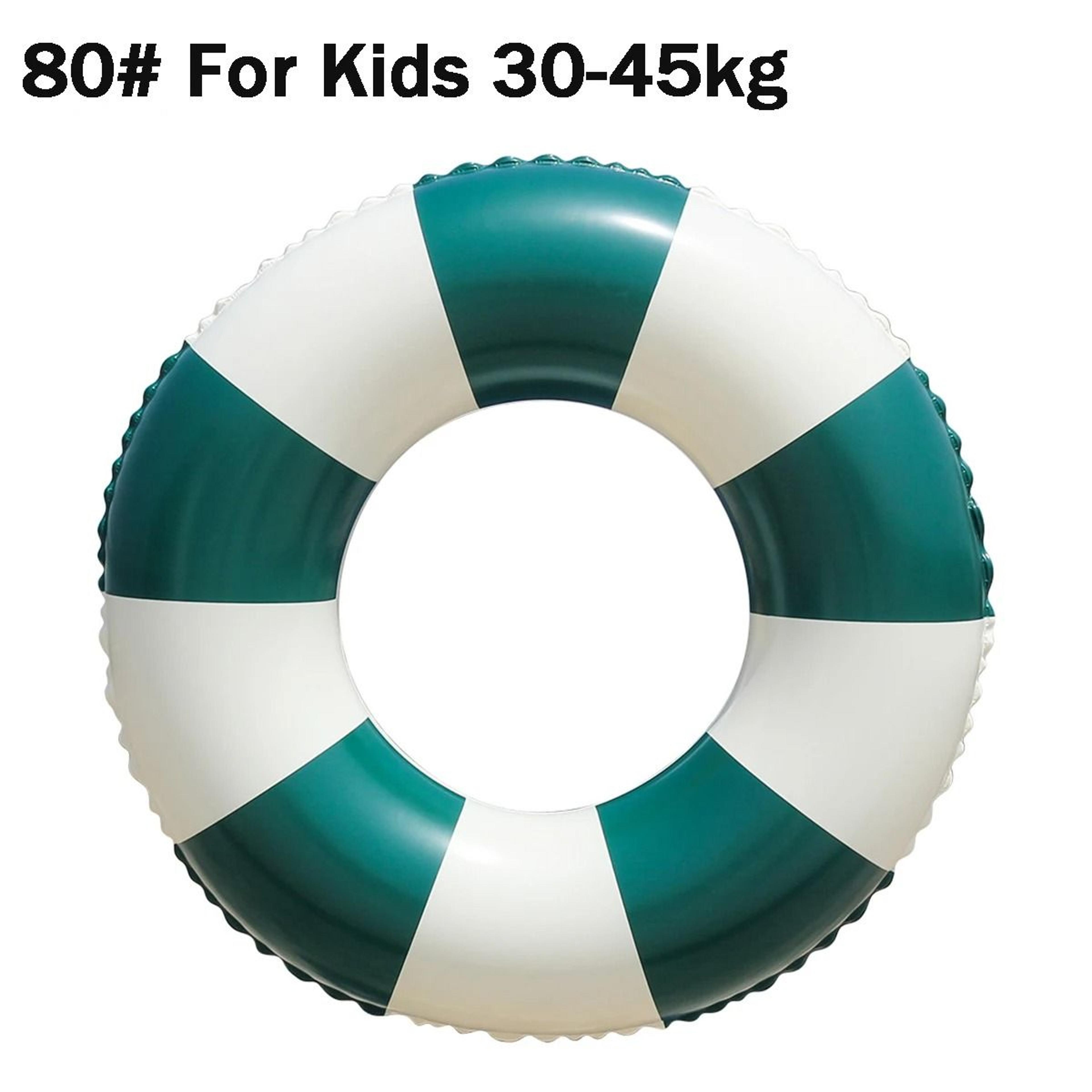 Inflatable Vintage Striped Pool Float Swimming Ring 17