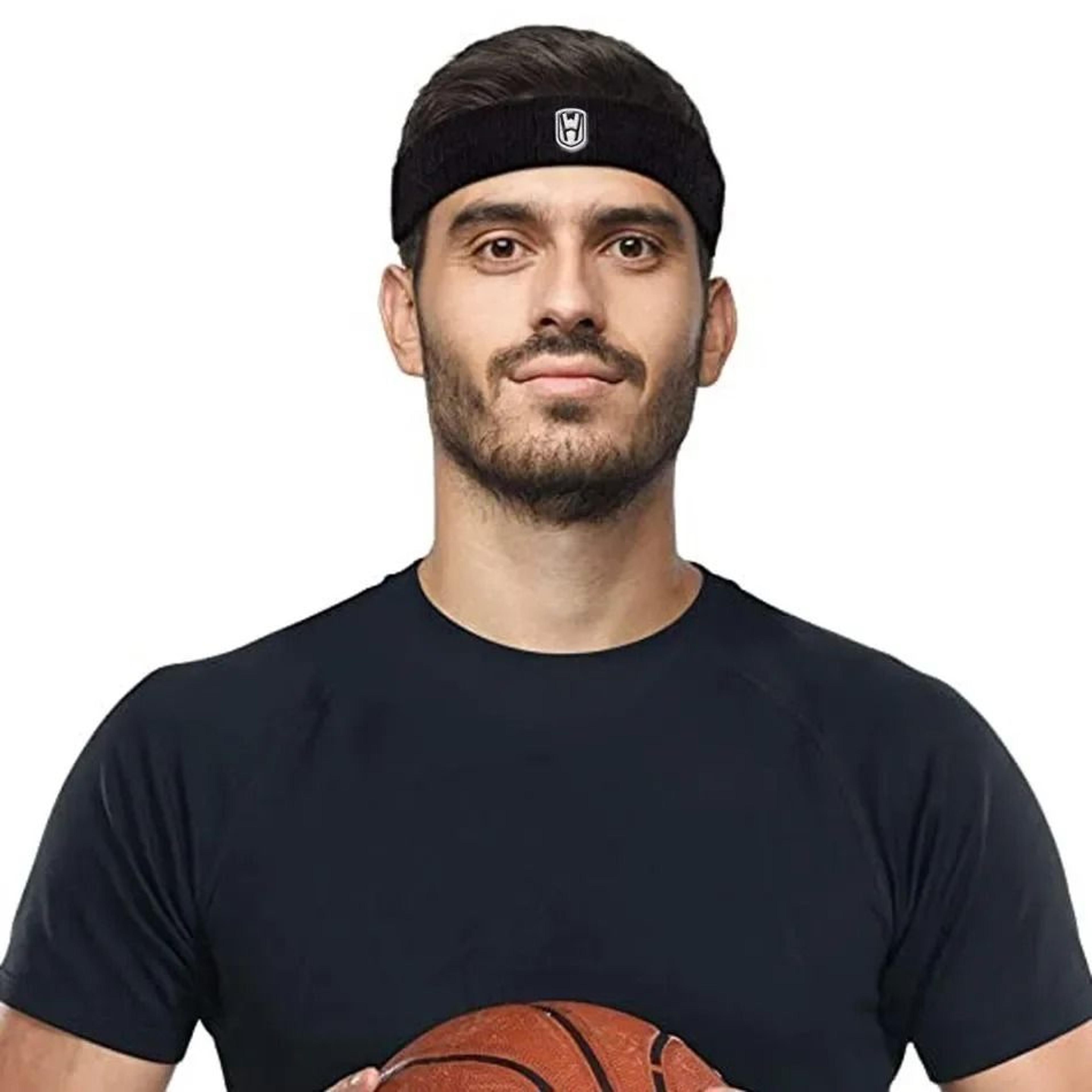 Cotton Athletic Headband And Wristband Set For Sports And Fitness 4
