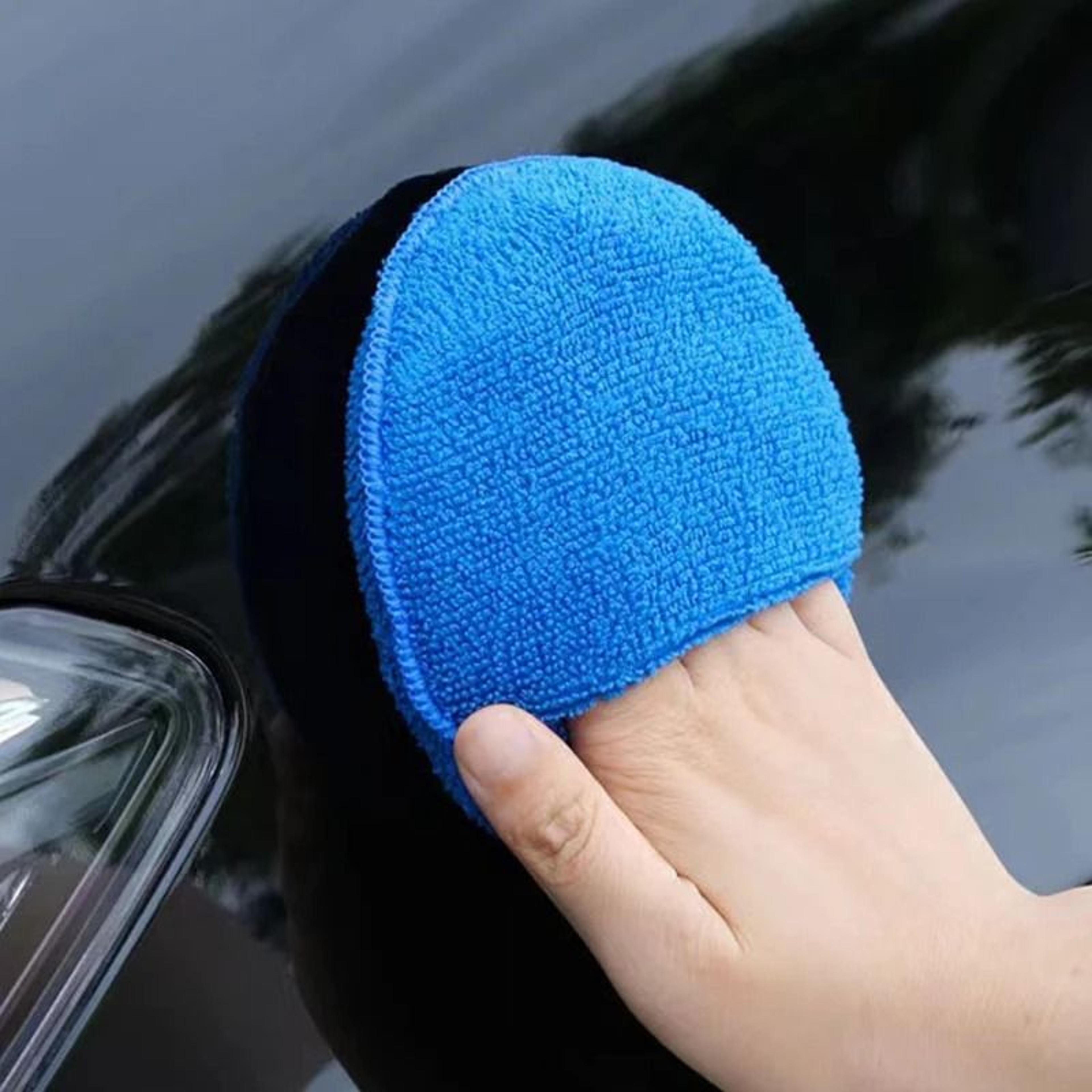 Microfiber Wax Applicator Pads With Finger Pocket For Car Polishing 1