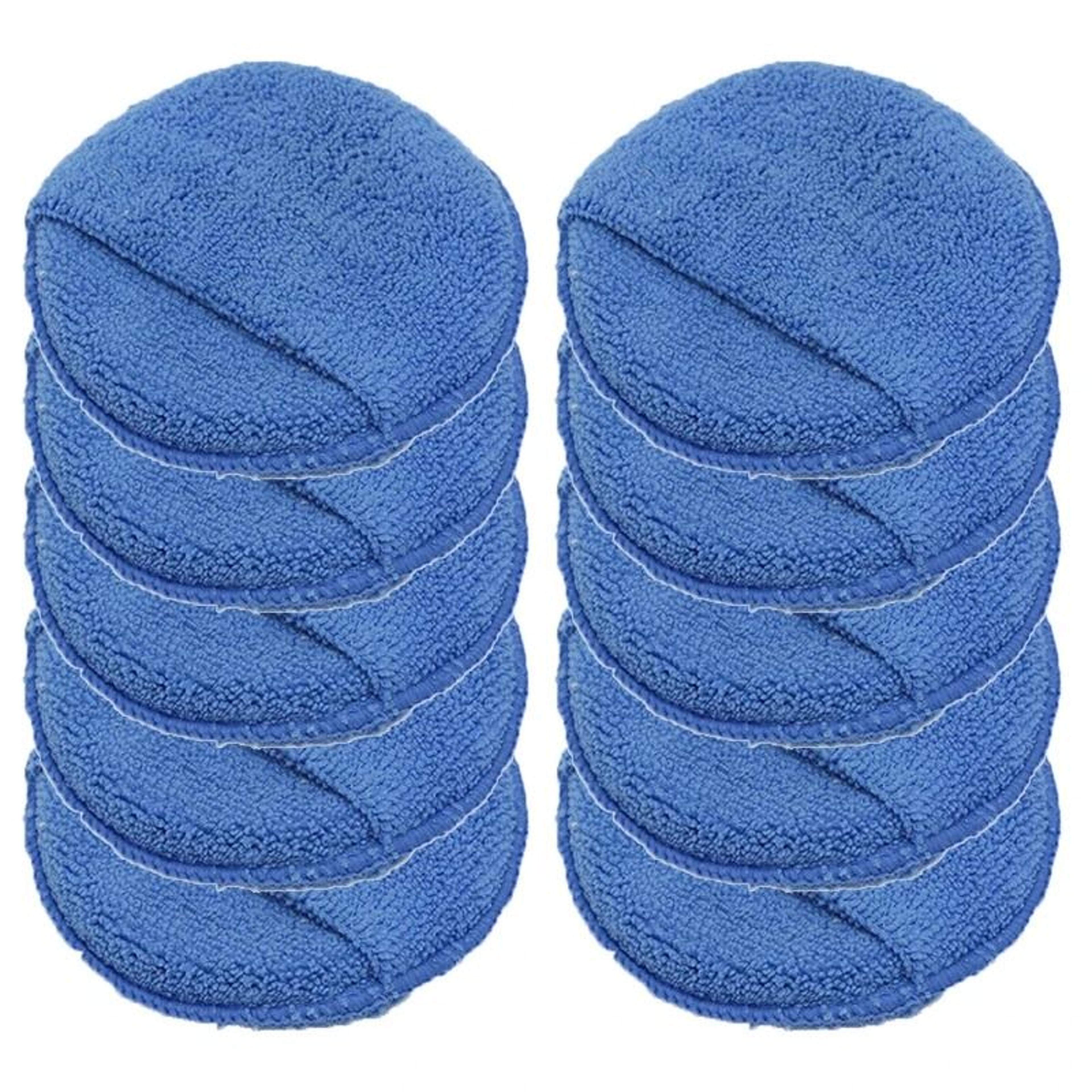 Microfiber Wax Applicator Pads With Finger Pocket For Car Polishing 7