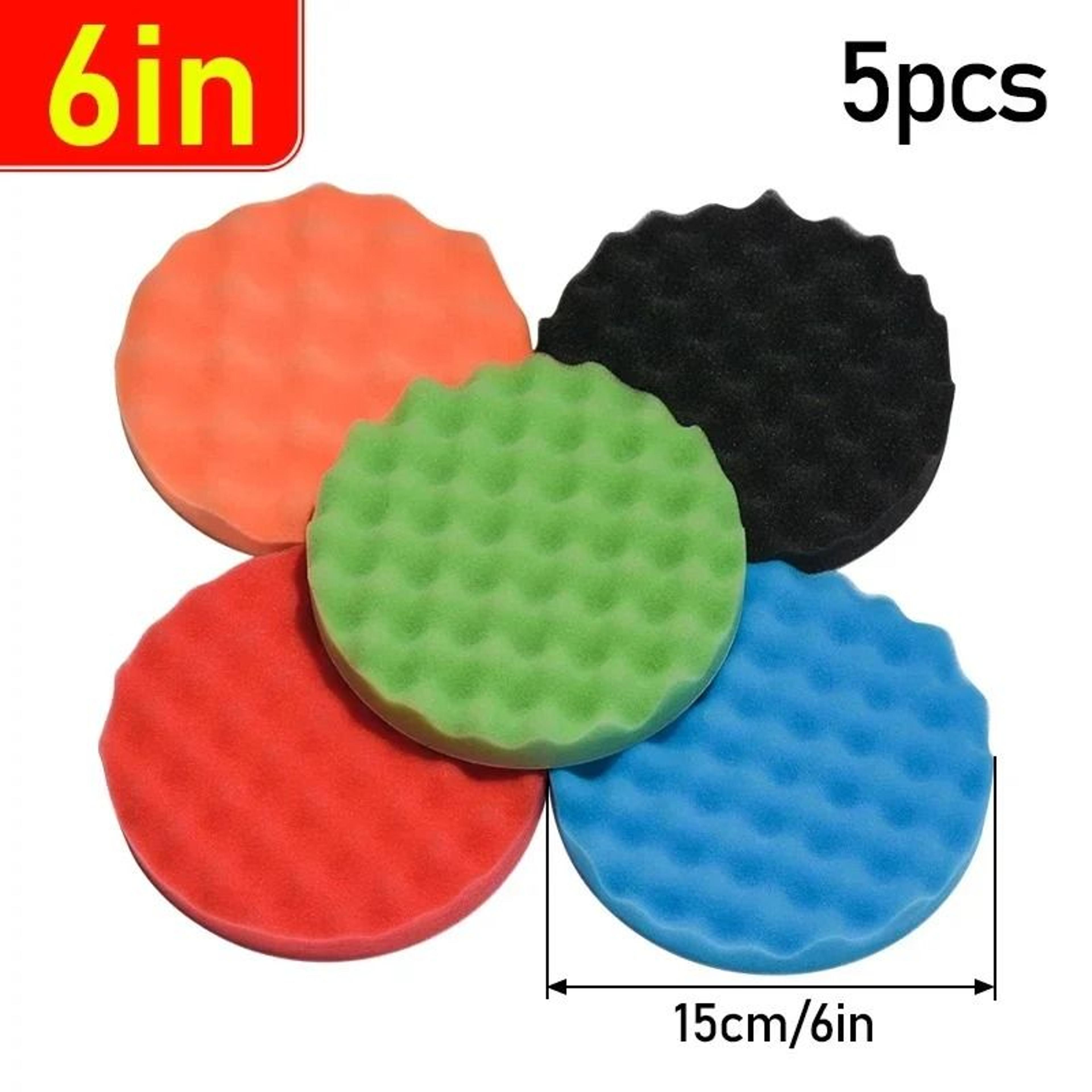 Car Polishing Sponge Pads Set 5Pack For Waxing And Detailing 7