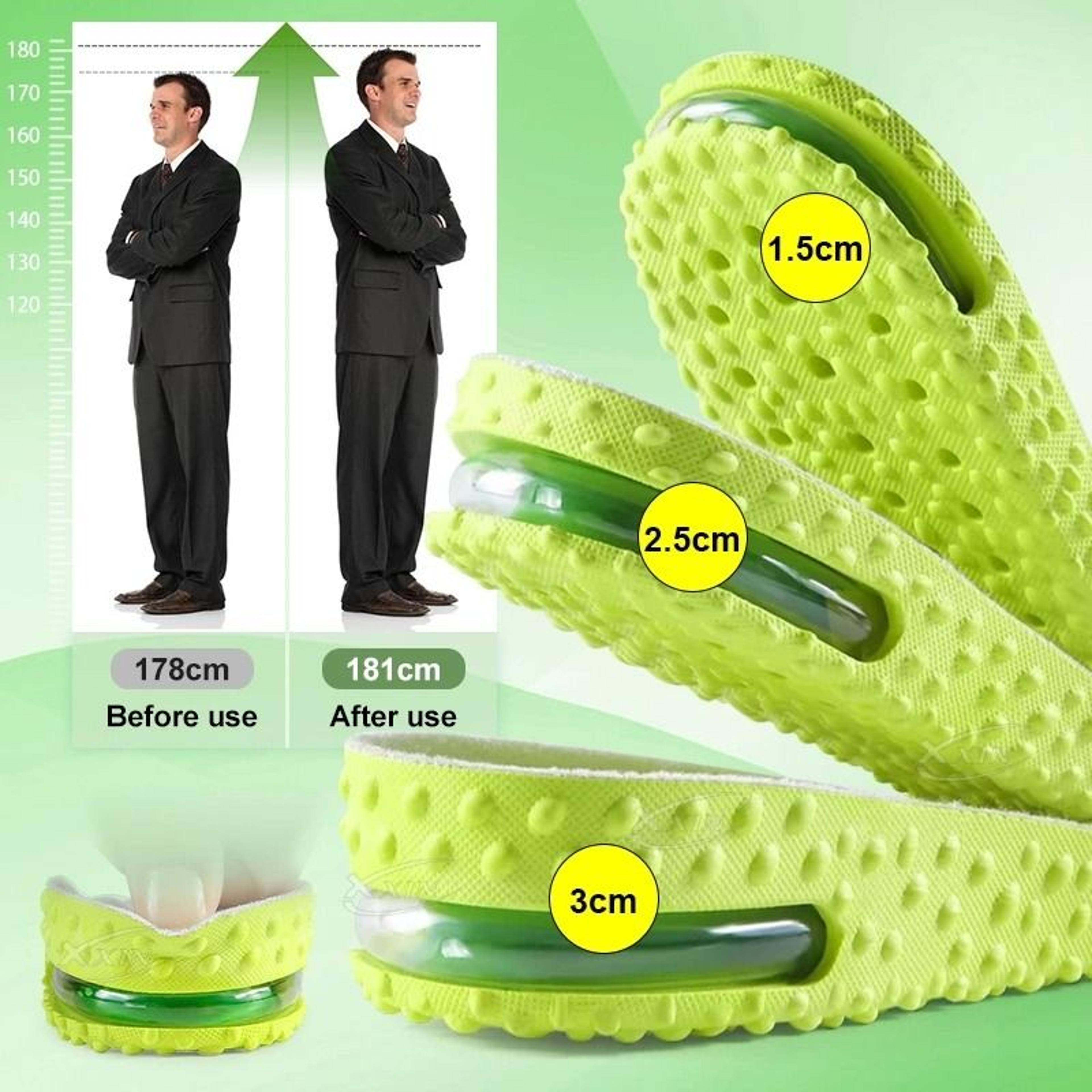 Height Increase Insoles With Air Cushion Shock Absorption For Men And Women 1