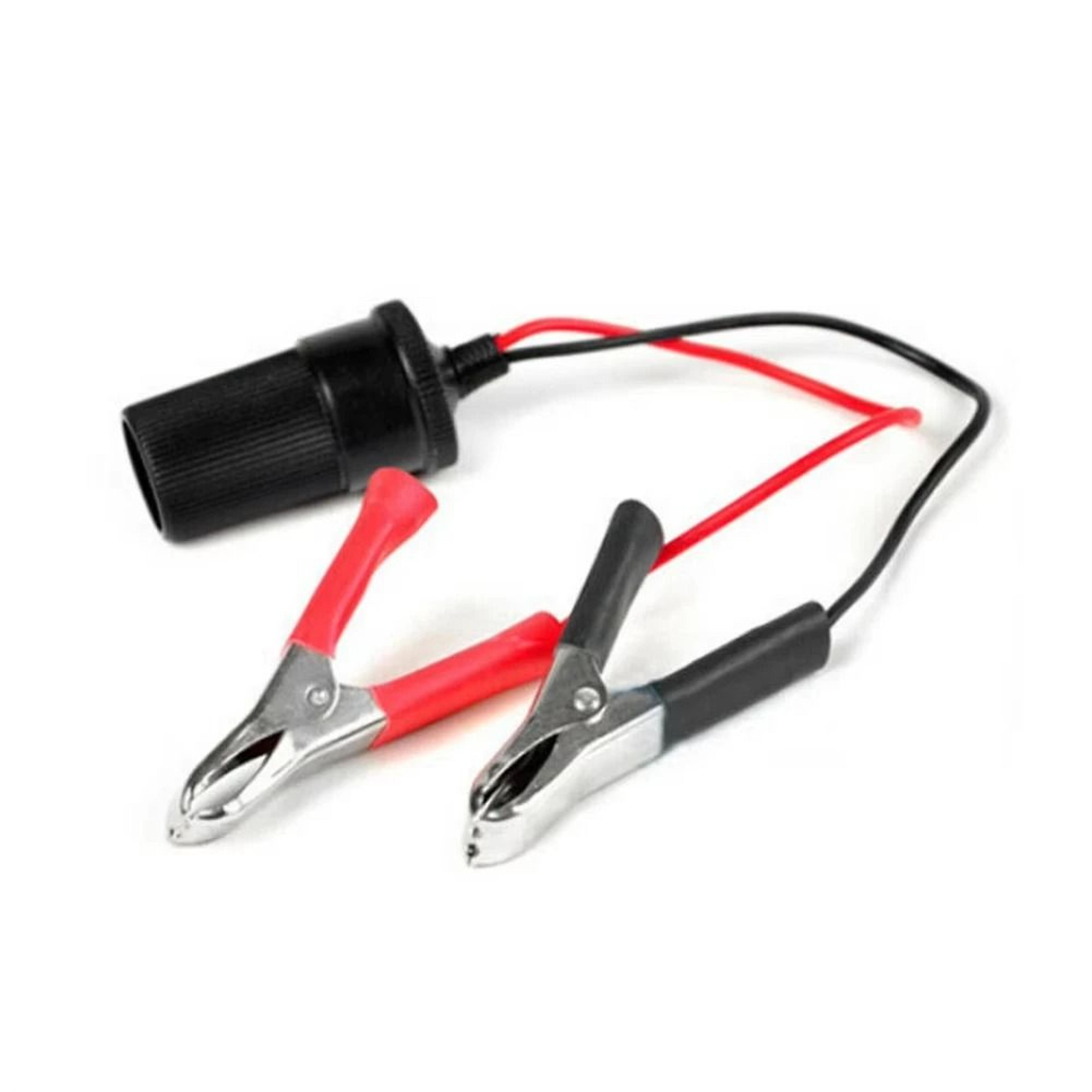 12V Pure Copper Car Battery Clip Adapter For Cigarette Lighter Socket 5