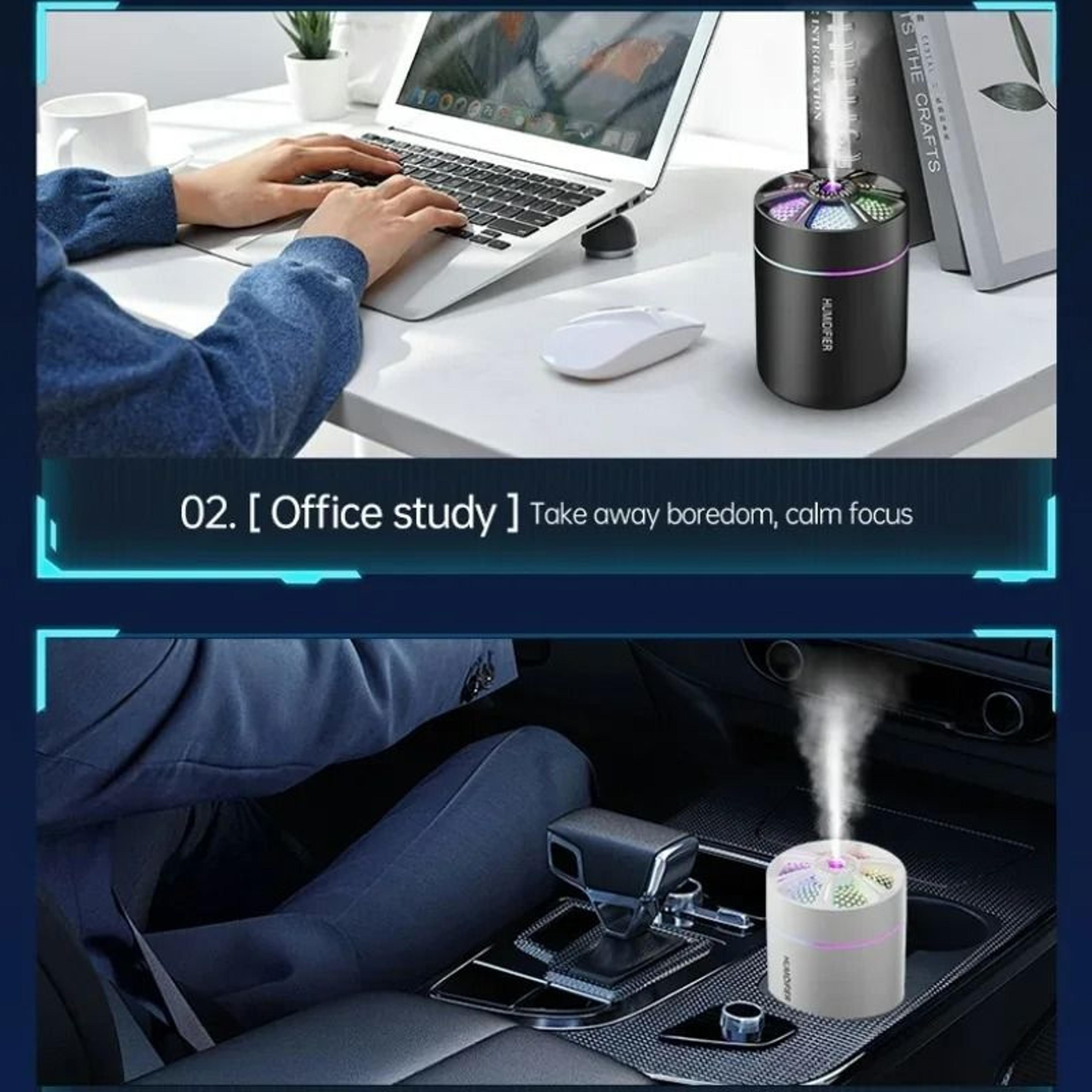 180ML Portable Air Humidifier And Aromatherapy Diffuser With Colorful Lights 4
