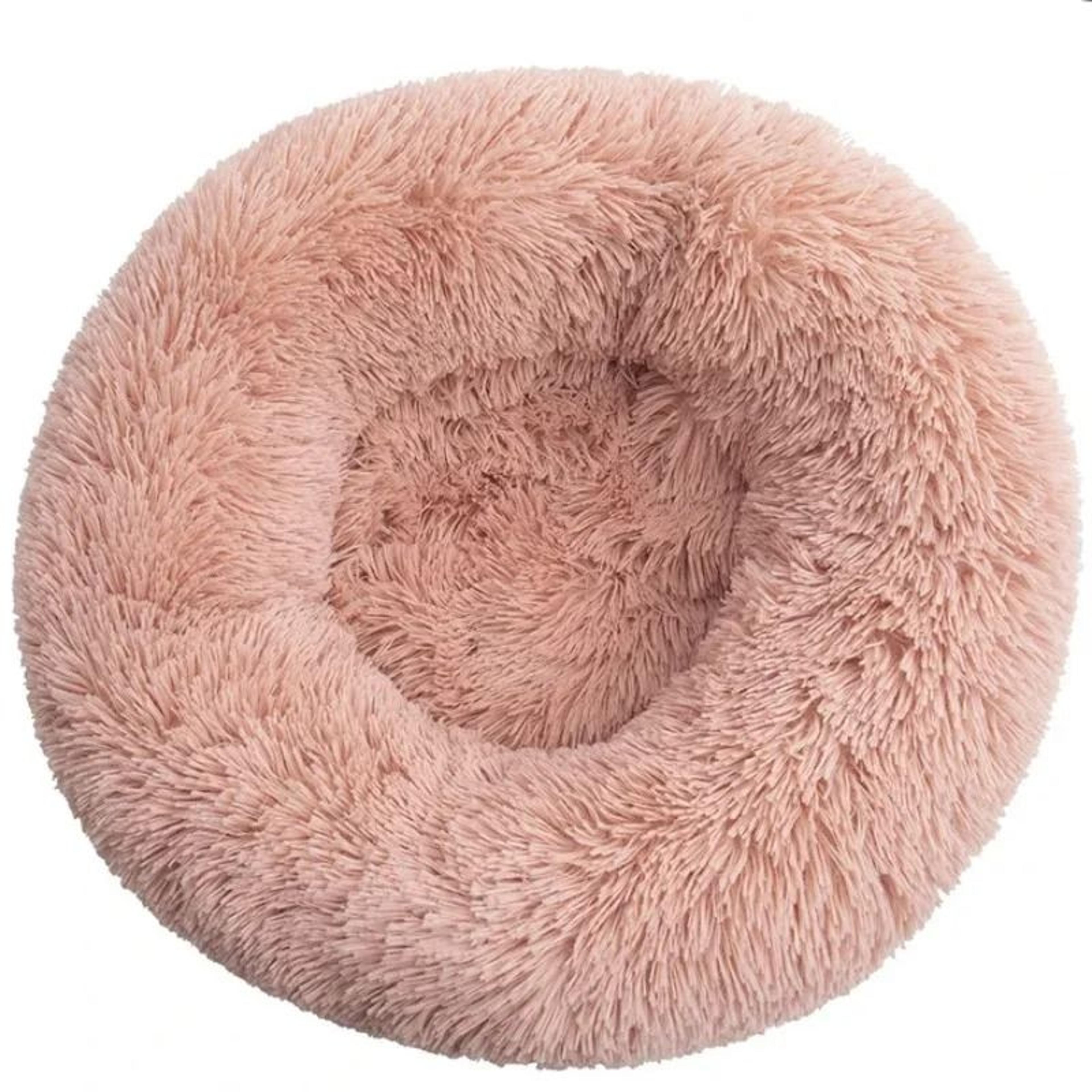 Round Plush Pet Bed For Dogs And Cats Winter Warm Sleeping Cushion 12