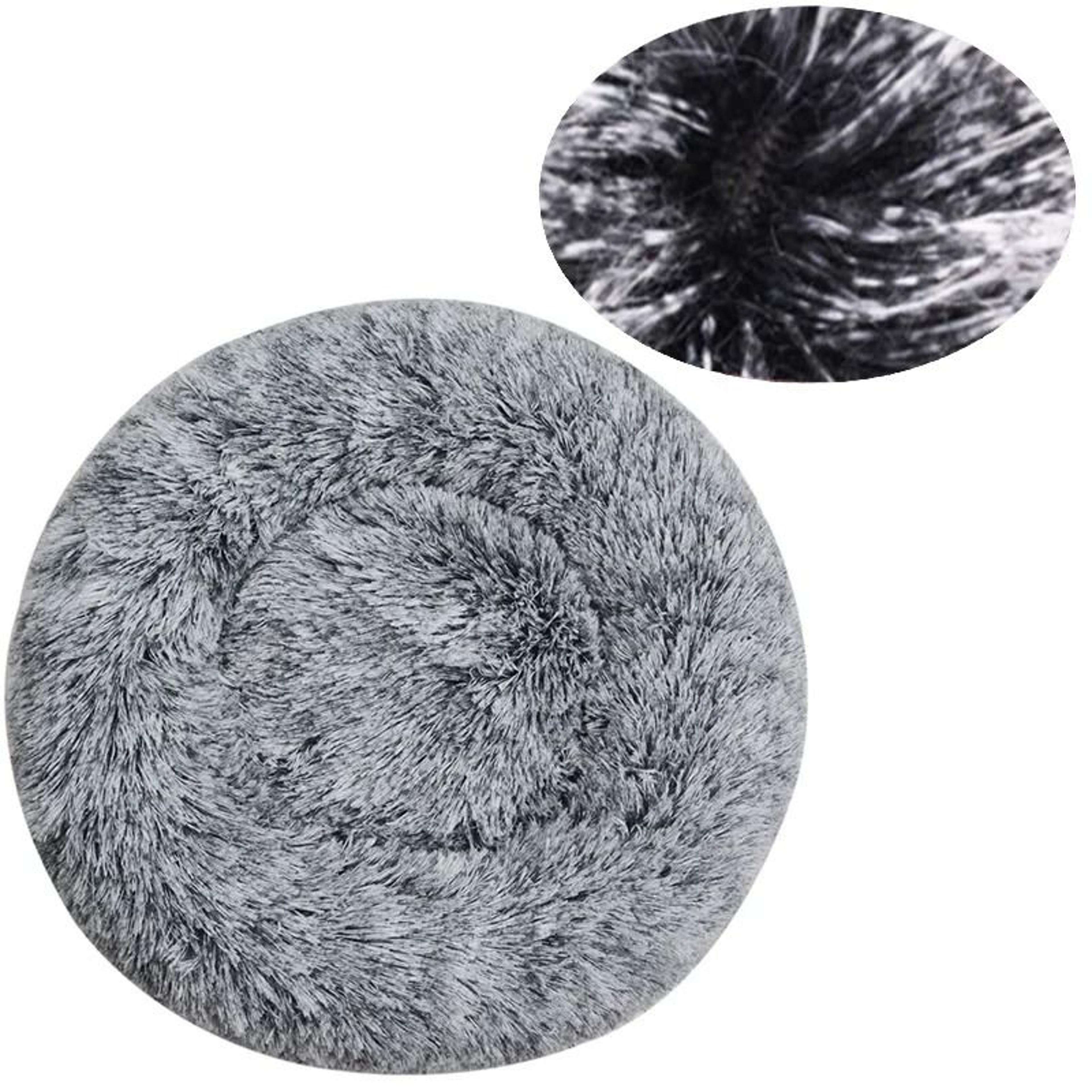 Round Plush Pet Bed For Dogs And Cats Winter Warm Sleeping Cushion 13