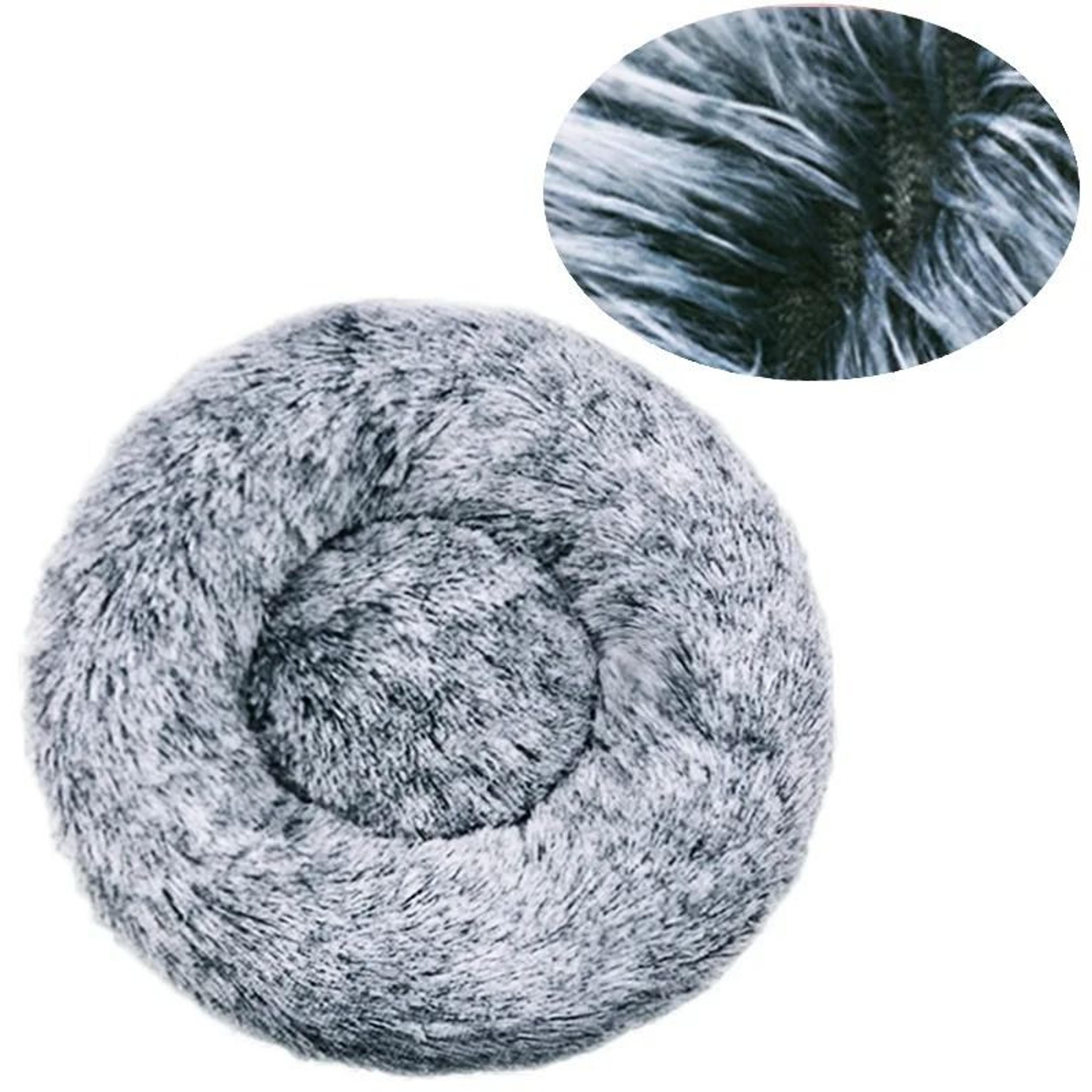 Round Plush Pet Bed For Dogs And Cats Winter Warm Sleeping Cushion 21