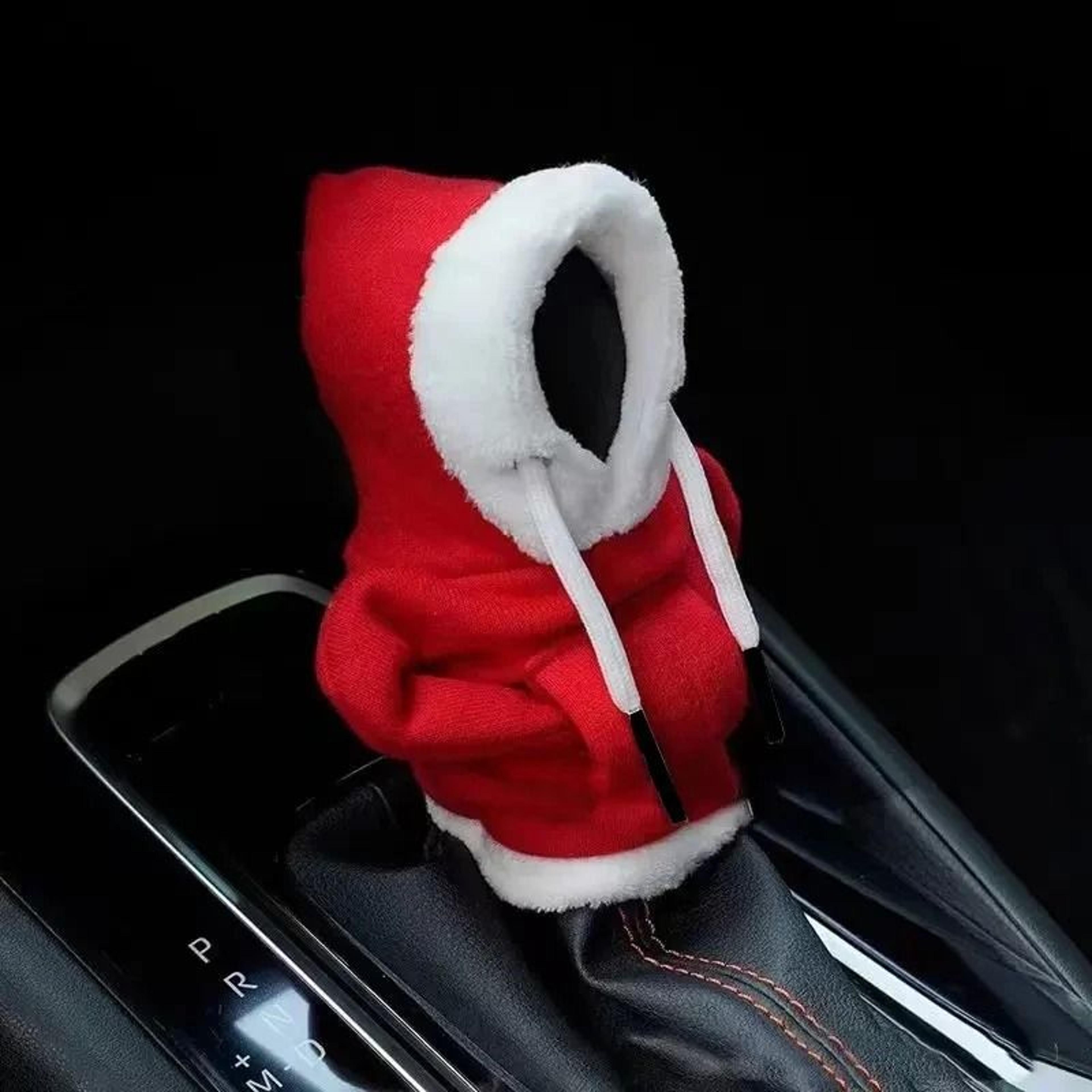 Winter Warm Gear Shift Hoodie Cover For Manual And Automatic Car Shift Lever Interior Decor 17
