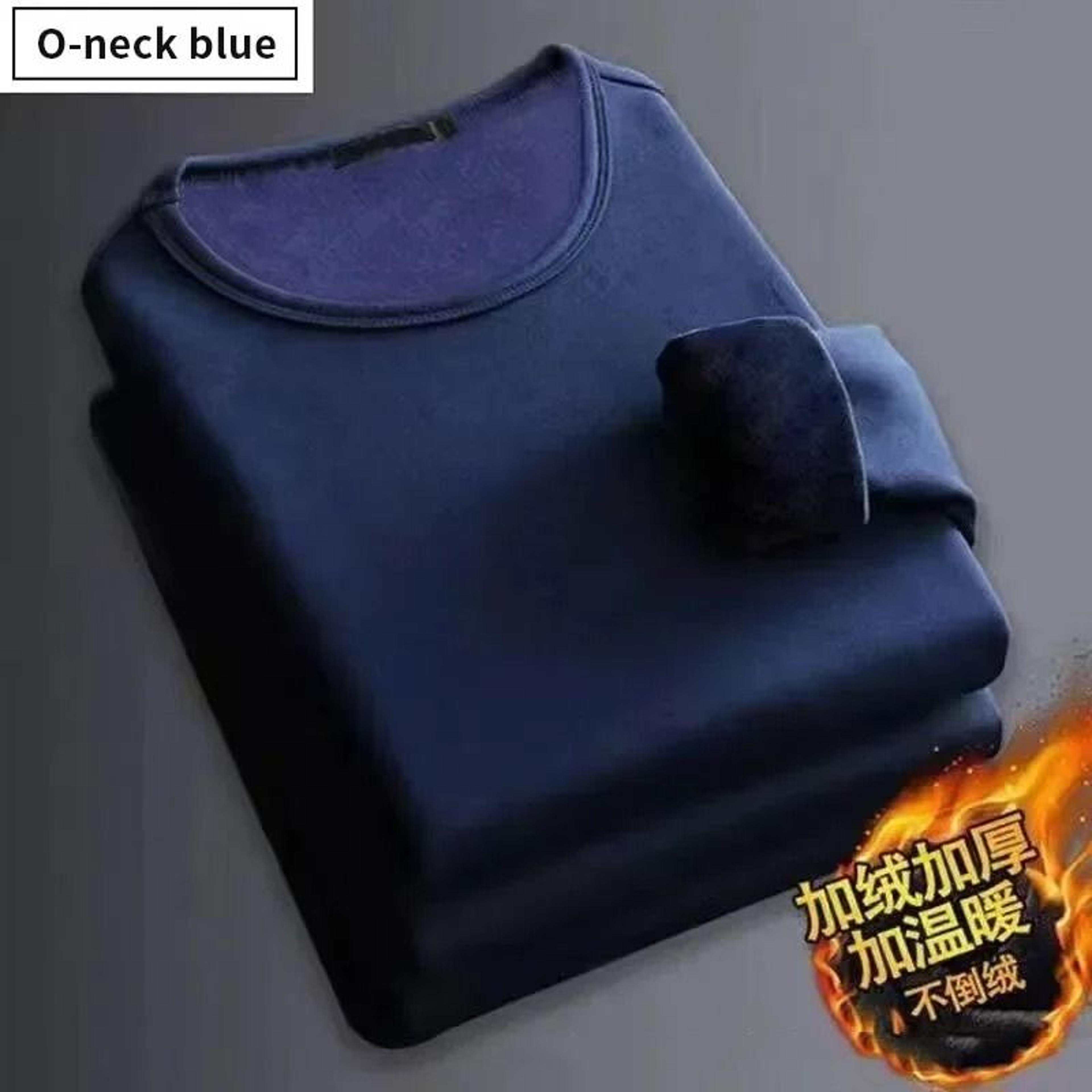 Men Plush Thermal Long Sleeve T Shirt Plus Velvet Fleece Lined Winter Base Layer Top 5