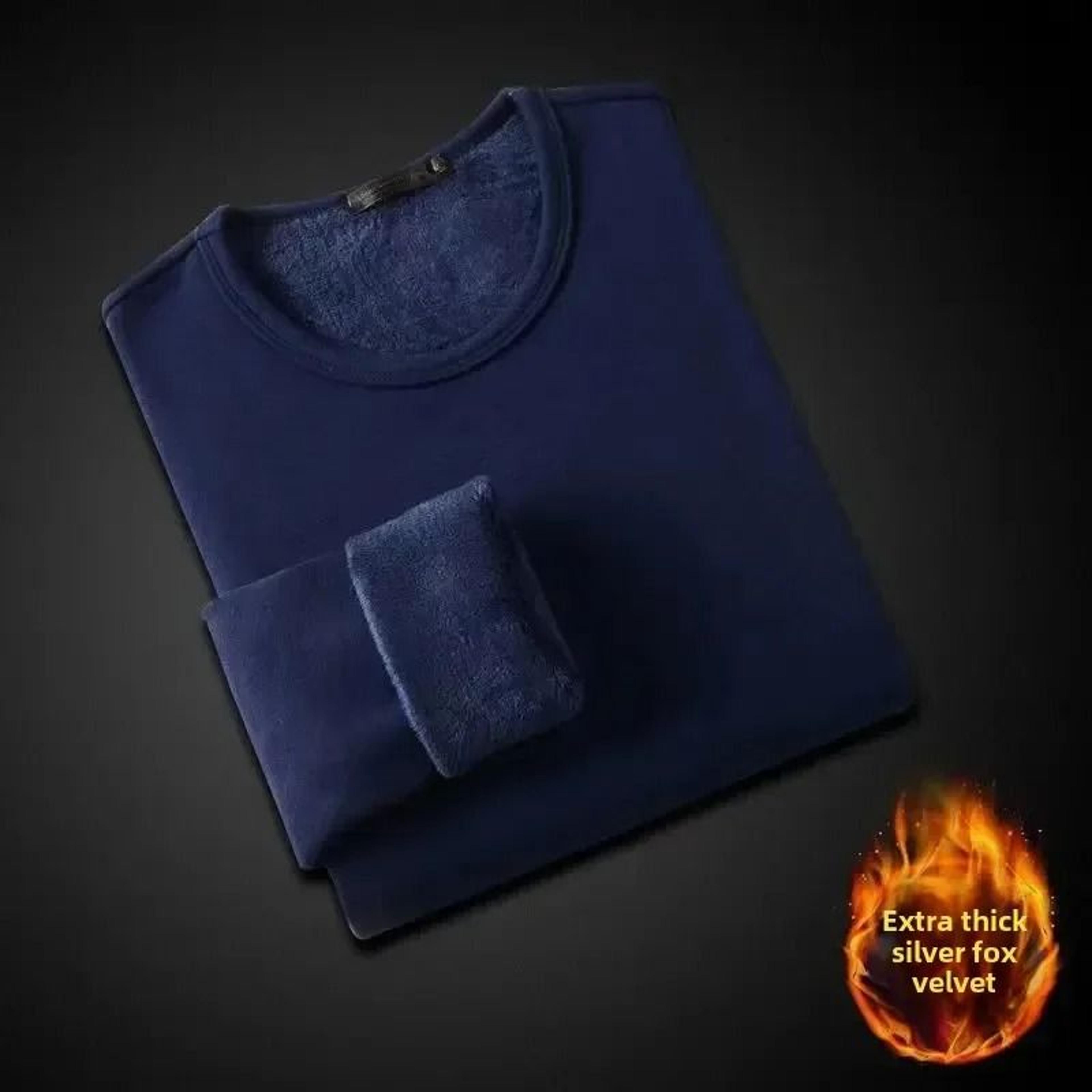 Winter Fleece Lined Long Sleeve T Shirt For Men And Women 1