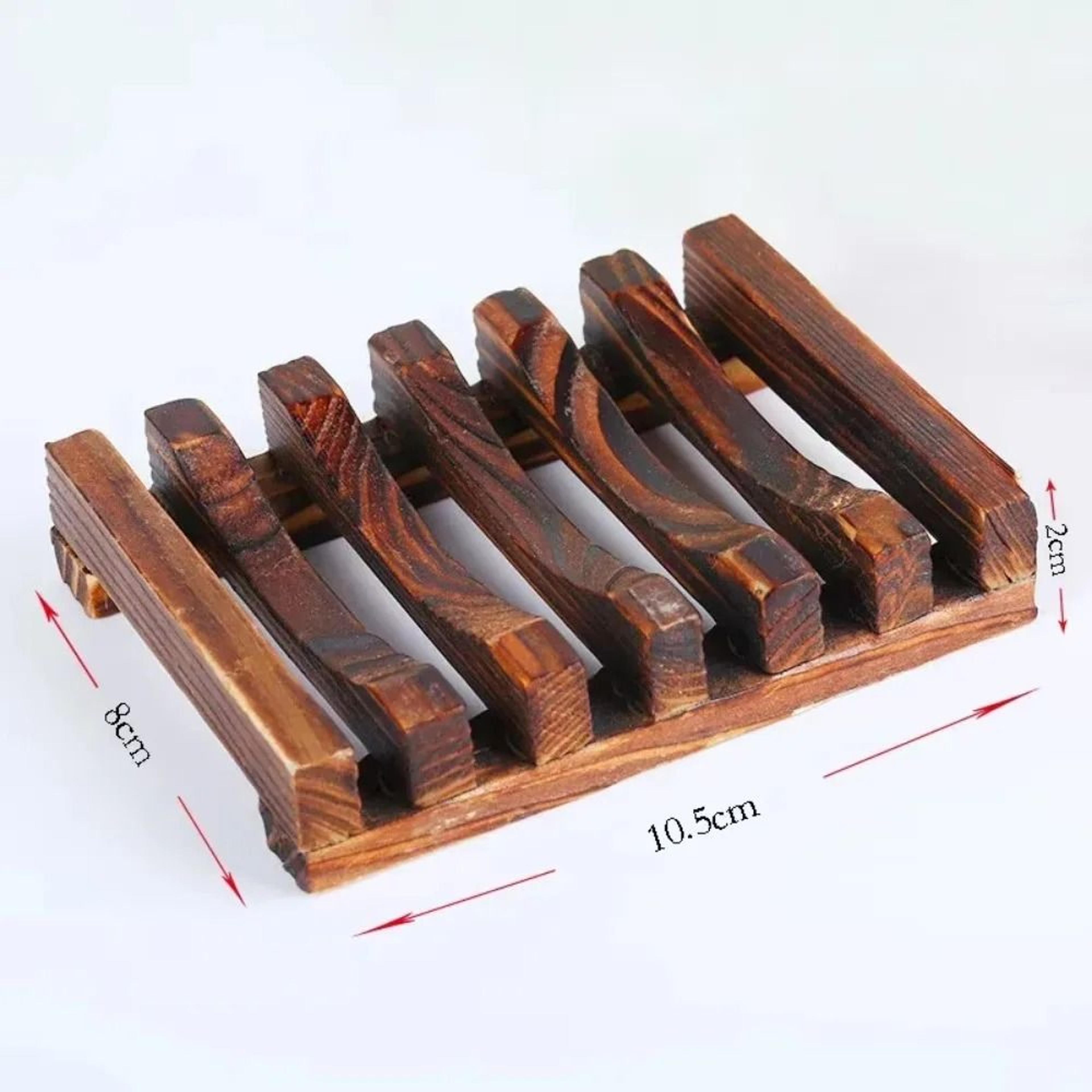 Natural Bamboo Soap Dish Tray For Bathroom And Shower 3