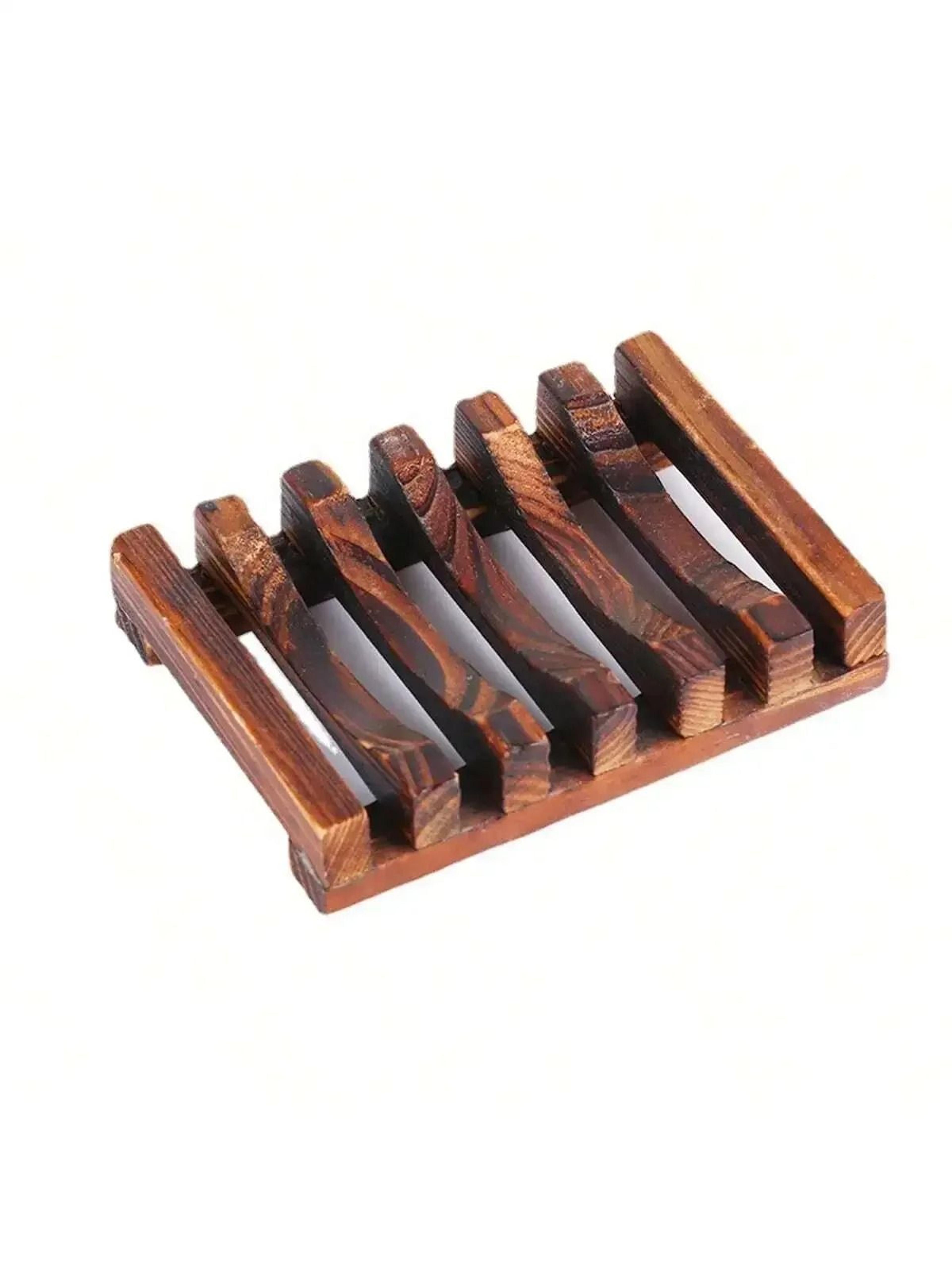 Natural Bamboo Soap Dish Tray For Bathroom And Shower 6