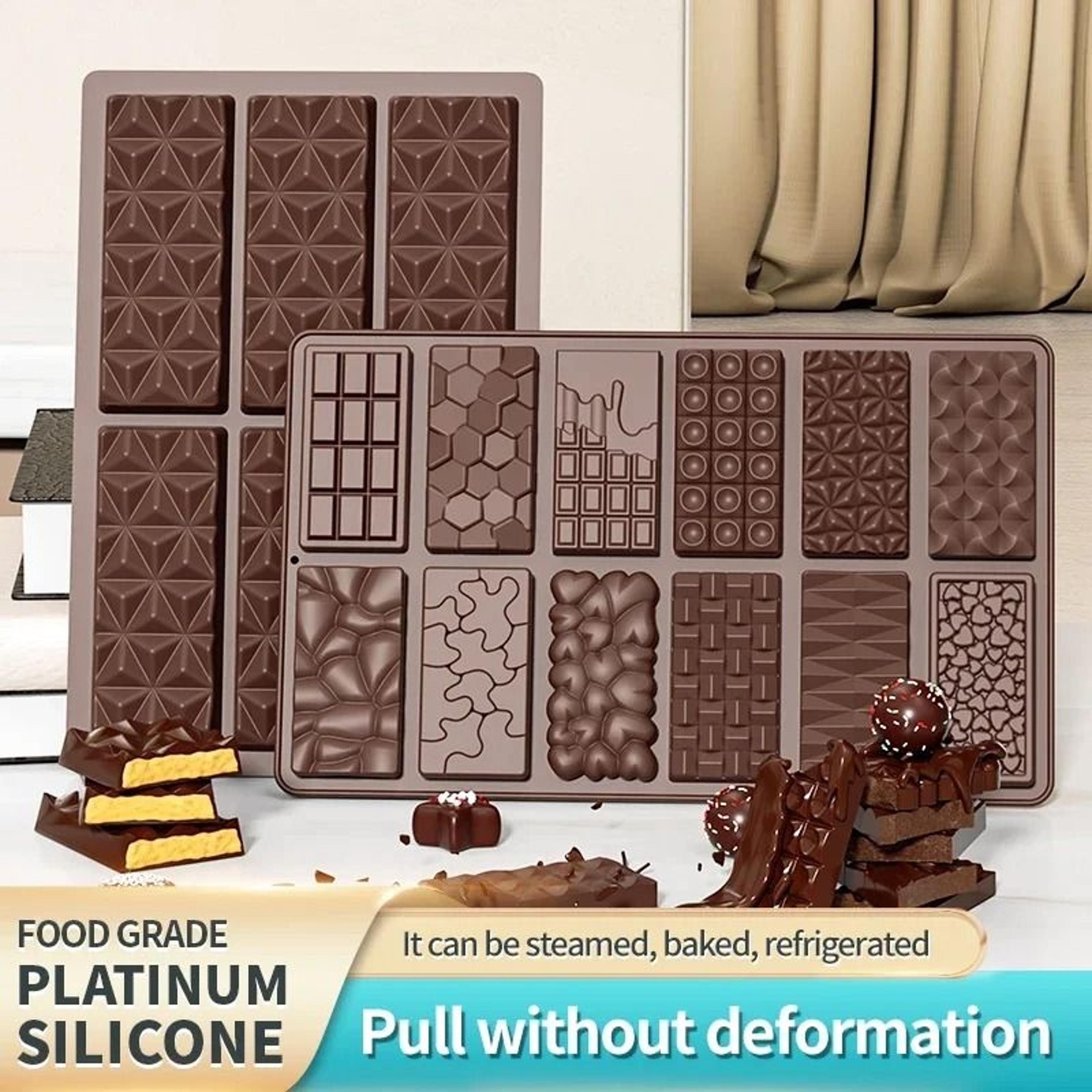 Dubai Style Silicone Chocolate Bar Mold For Filled Pistachio Bars 0