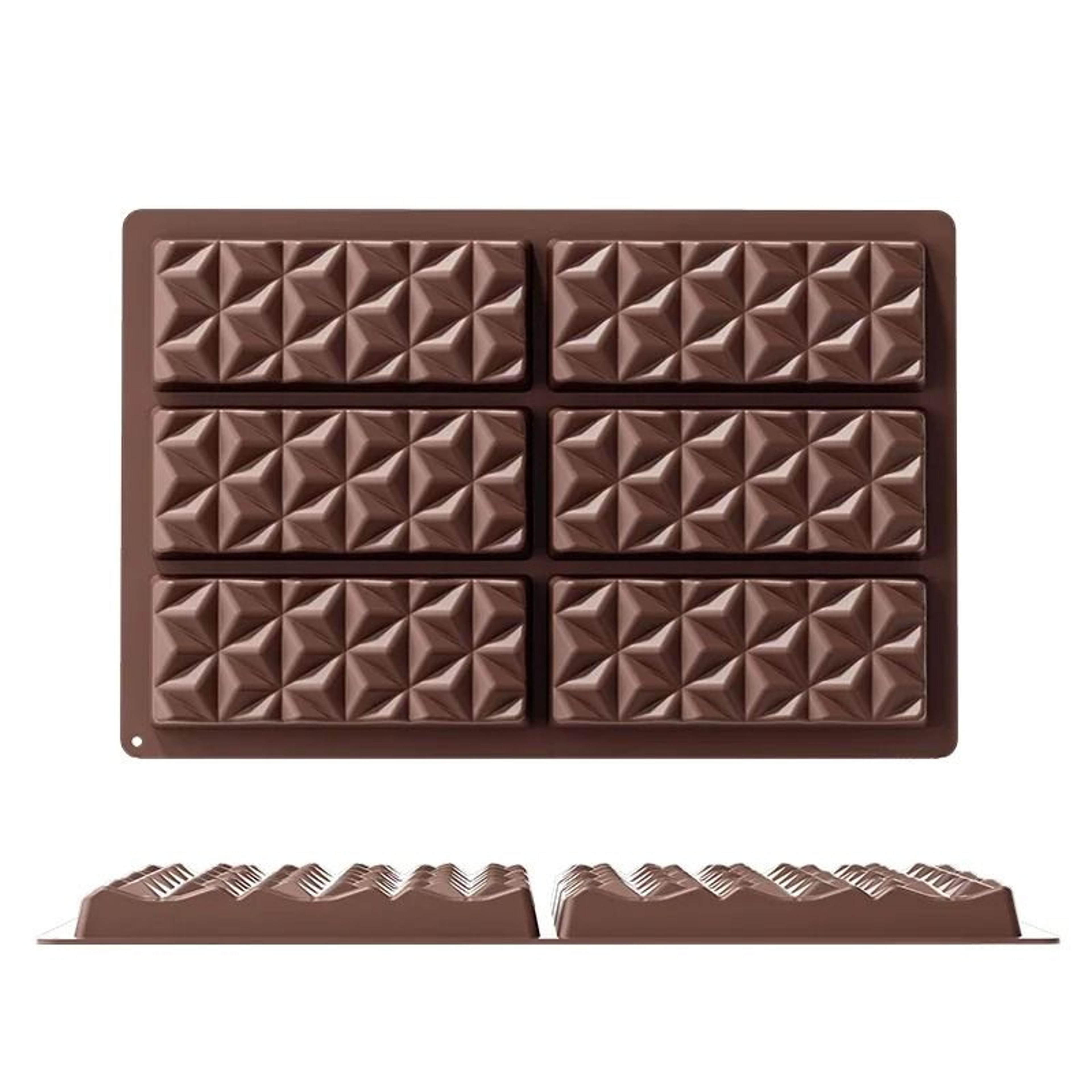 Dubai Style Silicone Chocolate Bar Mold For Filled Pistachio Bars 5