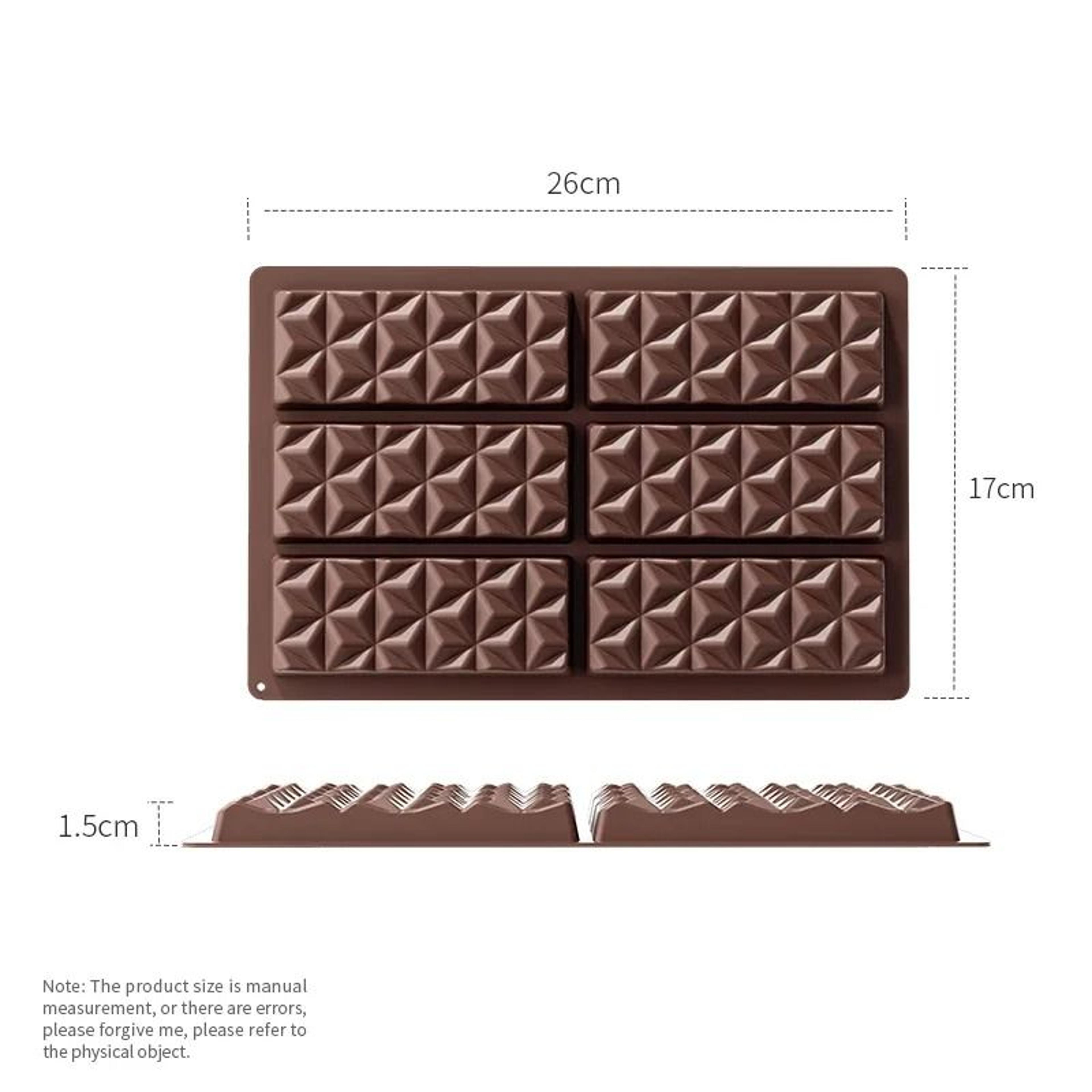 Dubai Style Silicone Chocolate Bar Mold For Filled Pistachio Bars 7