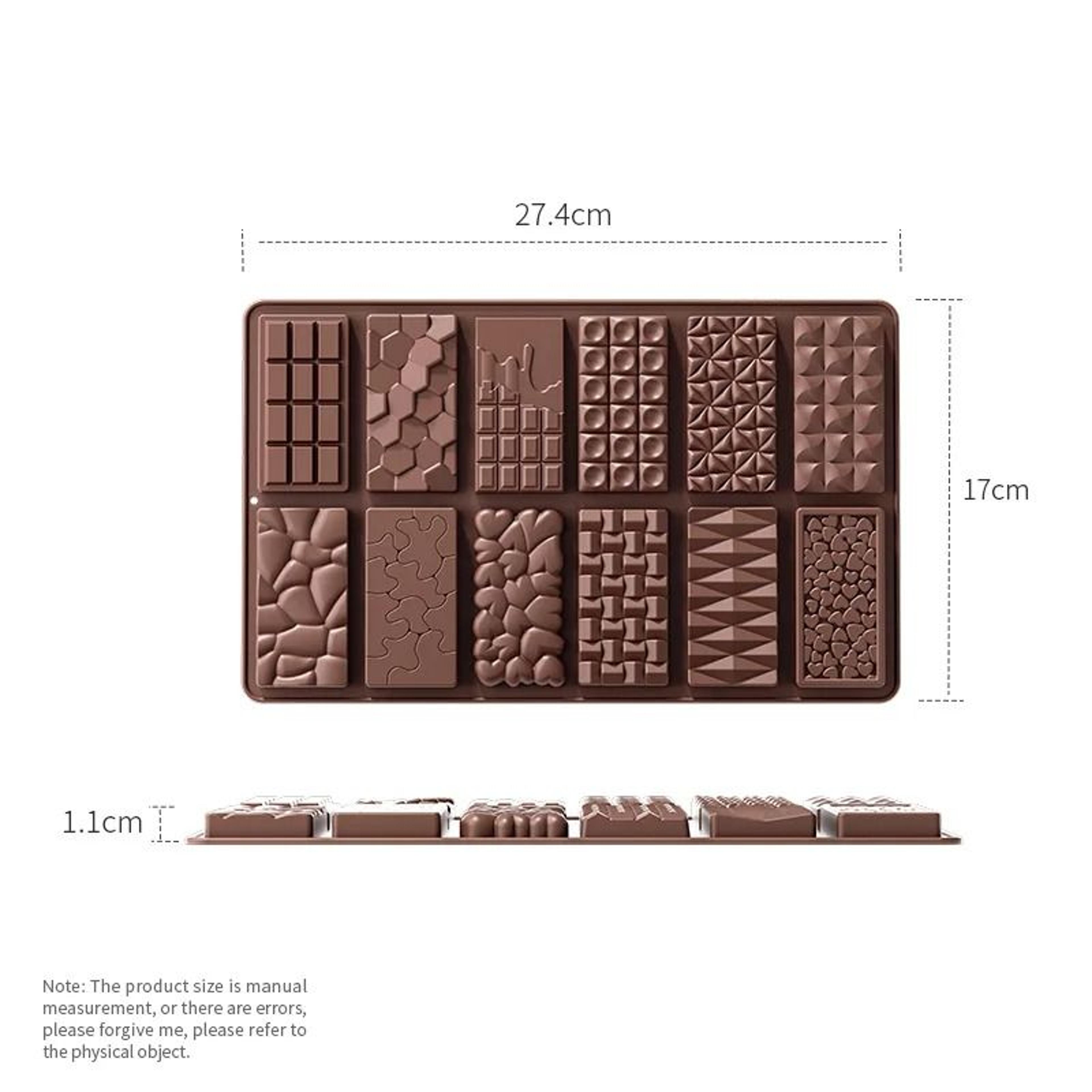 Dubai Style Silicone Chocolate Bar Mold For Filled Pistachio Bars 8