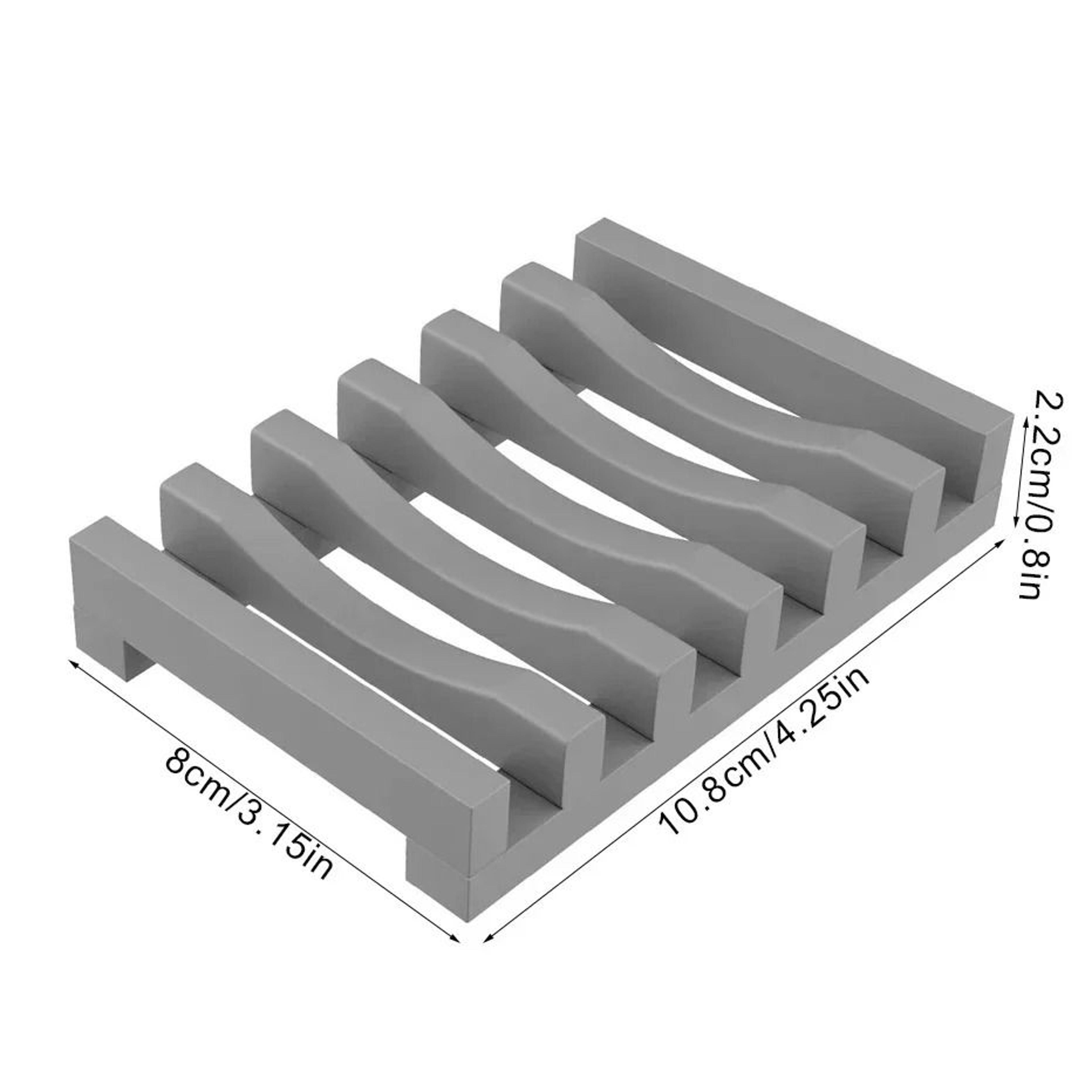 Flexible Silicone Soap Holder Draining Dish For Kitchen And Bathroom 1