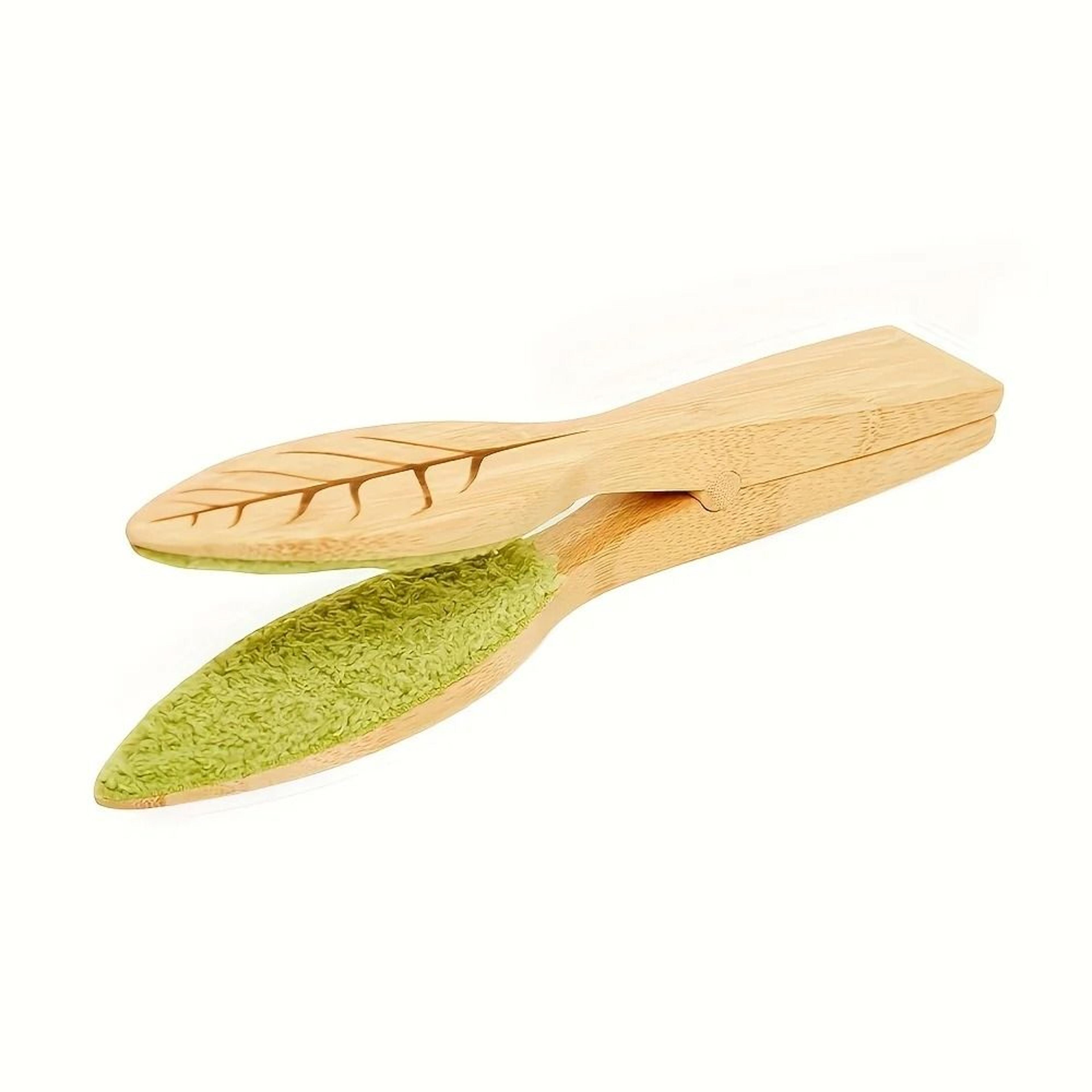 Wooden Leaf Cleaning Tongs For Houseplants 6