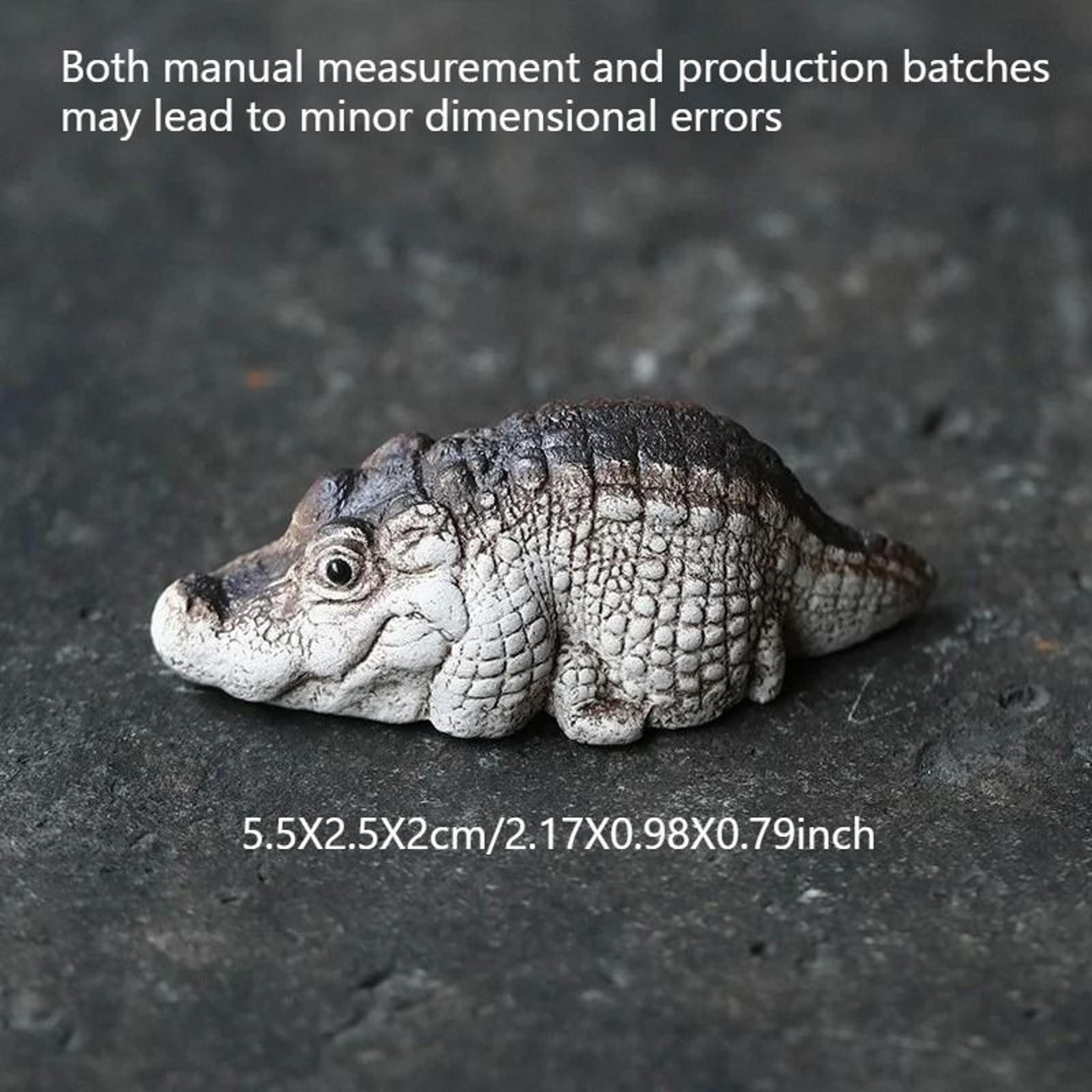 Cute Little Crocodile Resin Desktop Ornament Home And Garden Decor 2