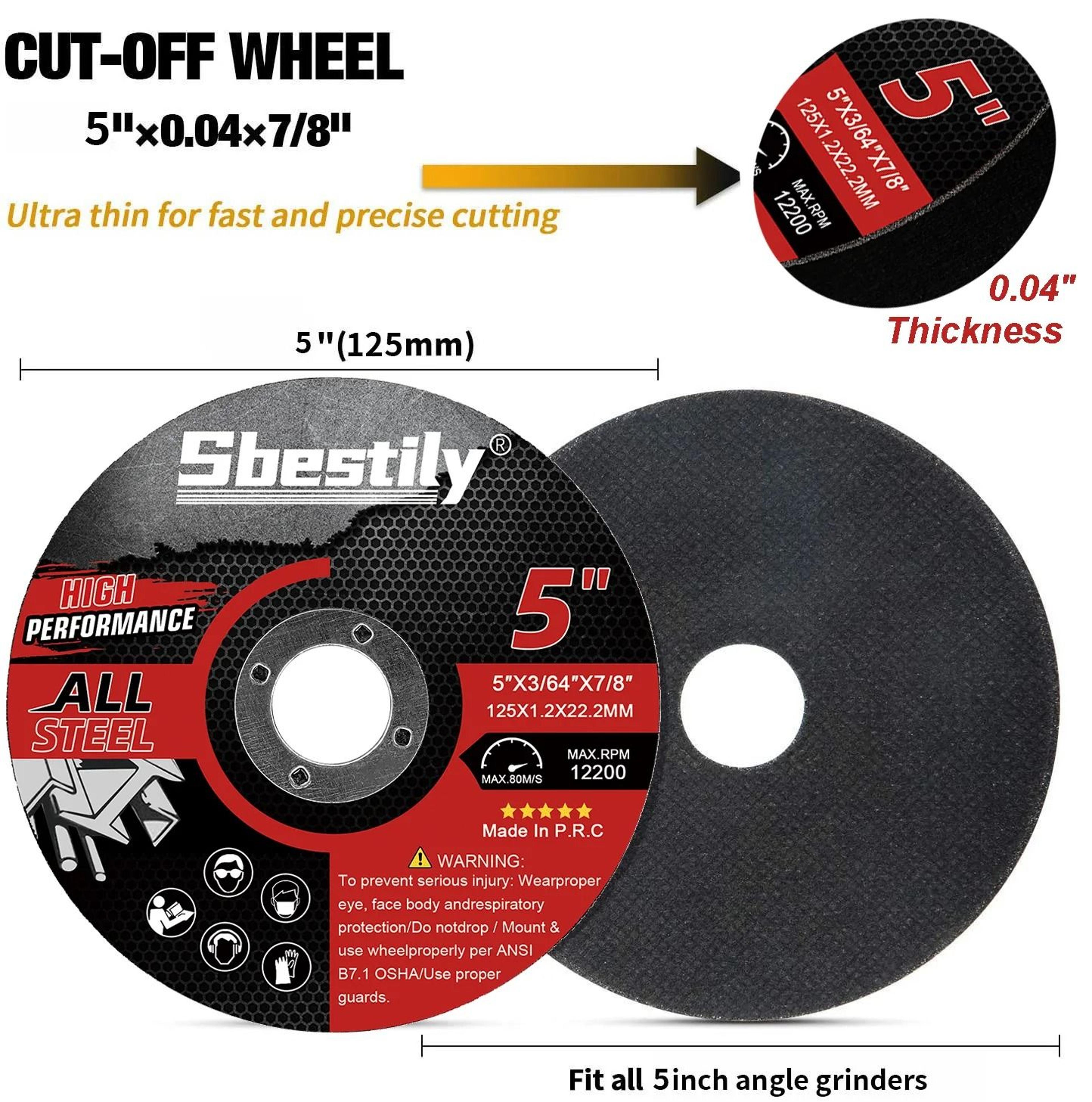 5 Inch Ultra Thin Cut Off Wheel For Angle Grinder Metal Cutting Disc 125mm Resin Bond Blade 7