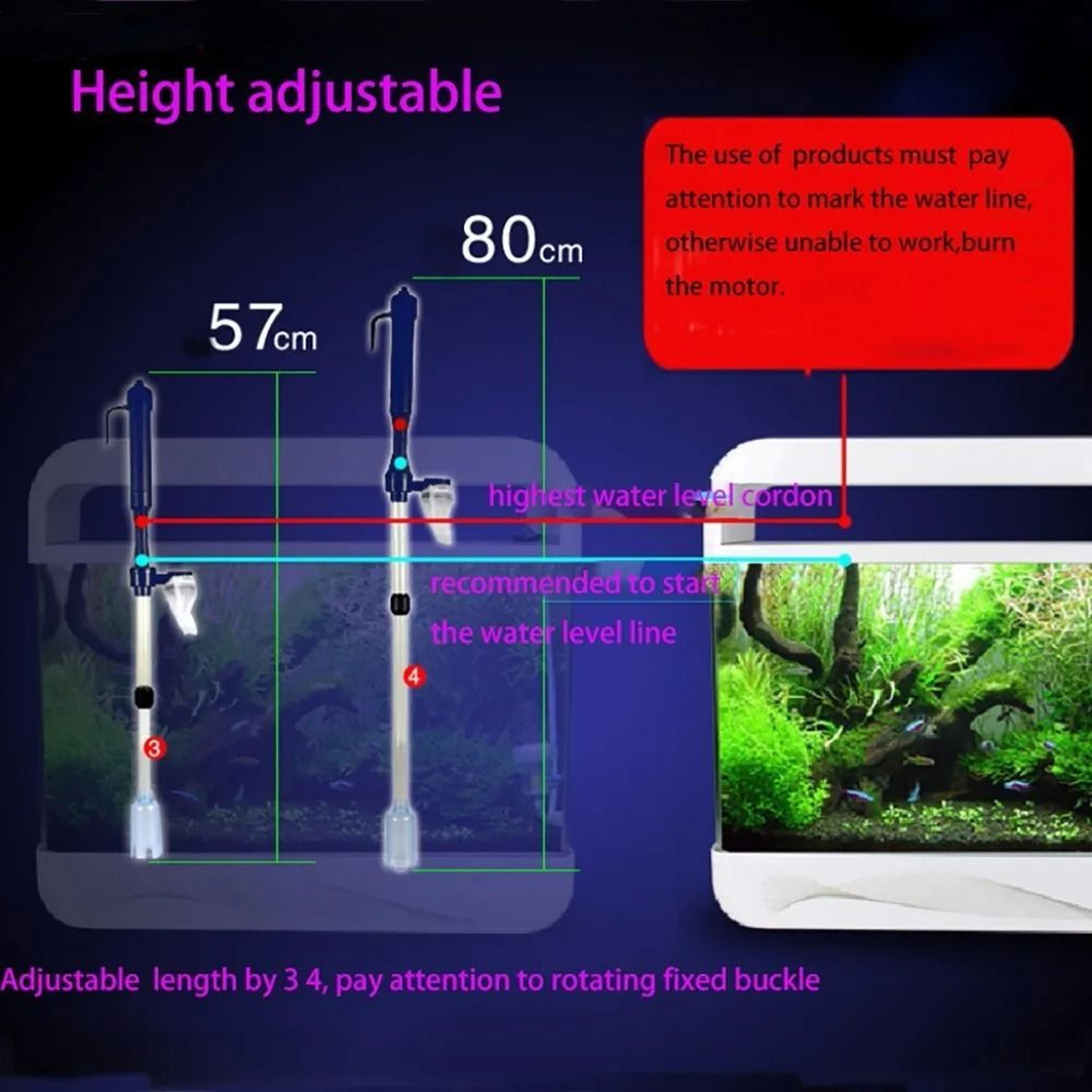 Aquarium Electric Gravel Cleaner Water Changer Vacuum Pump 4