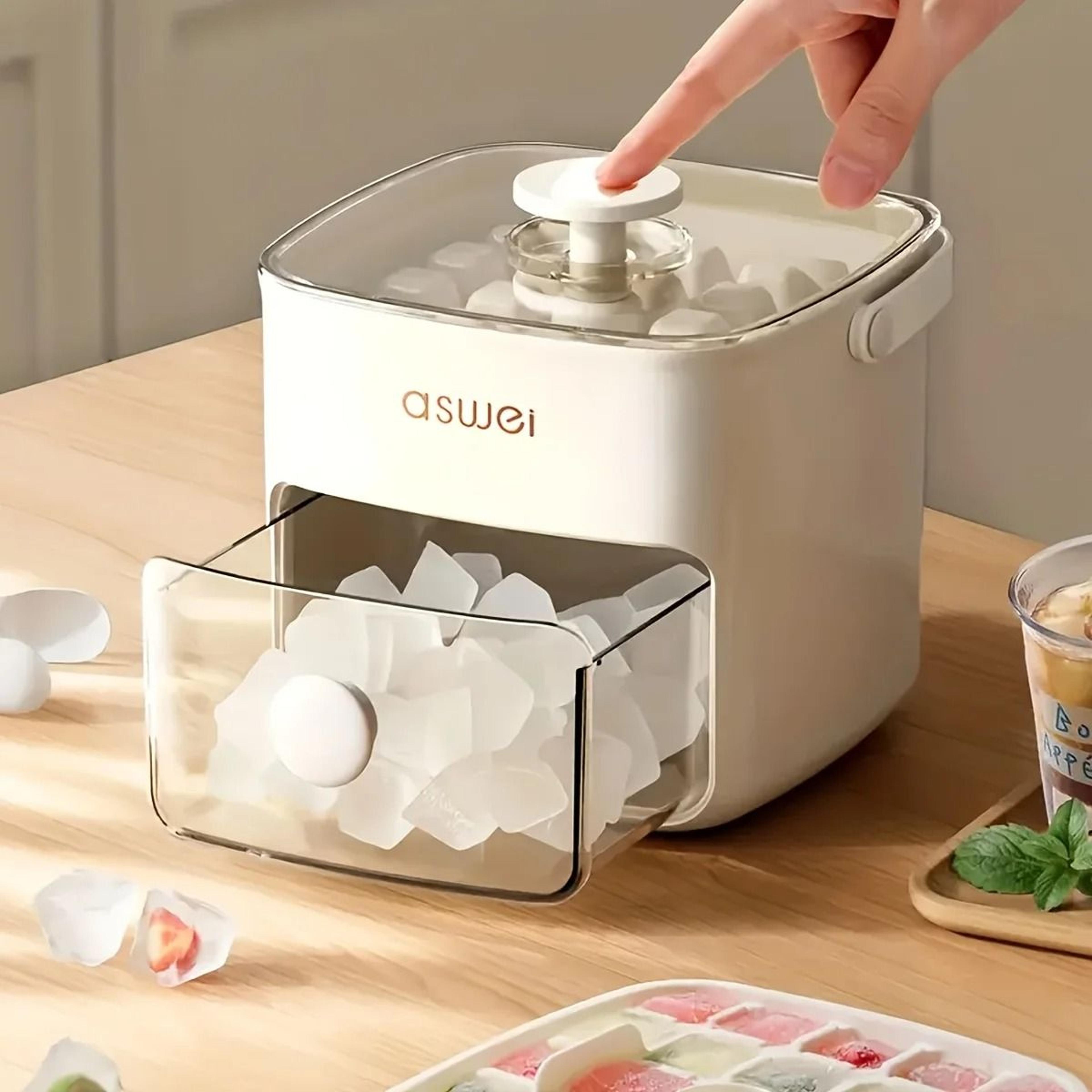 48 Compartment Ice Cube Maker Storage Box With Handle 1