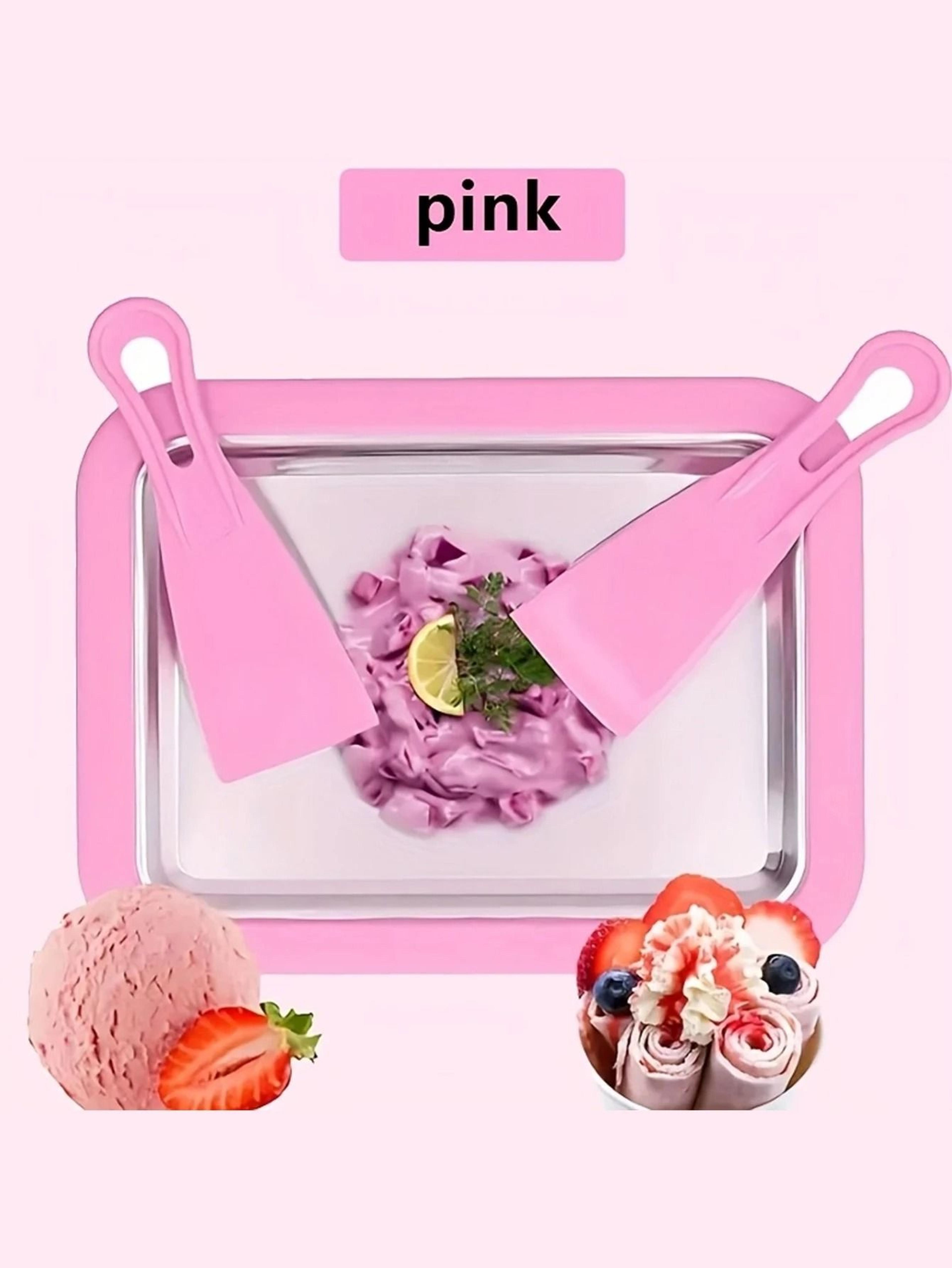 Rolling Ice Cream Maker With Rapid Cooling Plate And Dessert Tray 2