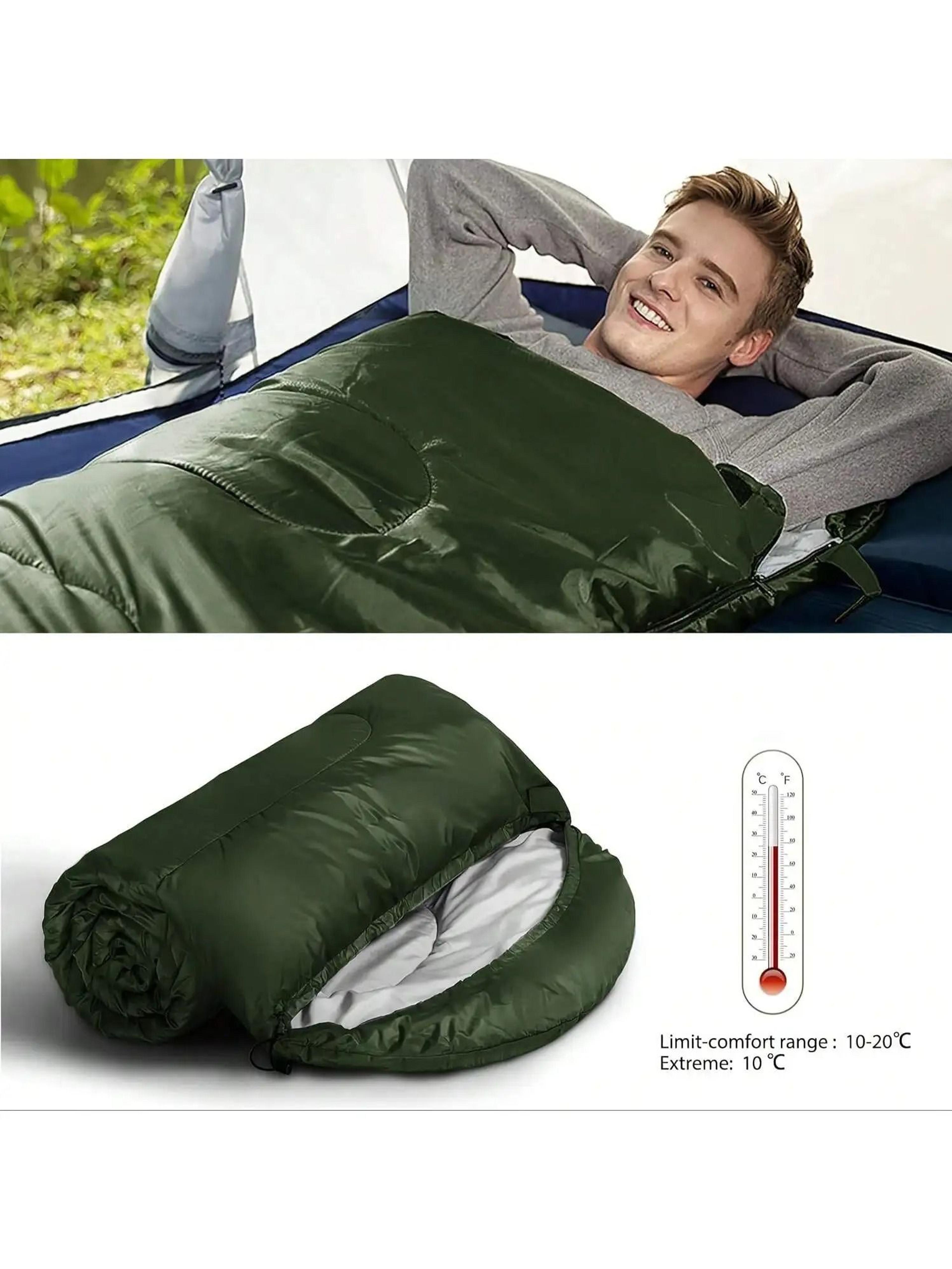 Outdoor Camping Sleeping Bag Extended Warm Foldable Lightweight Design 4