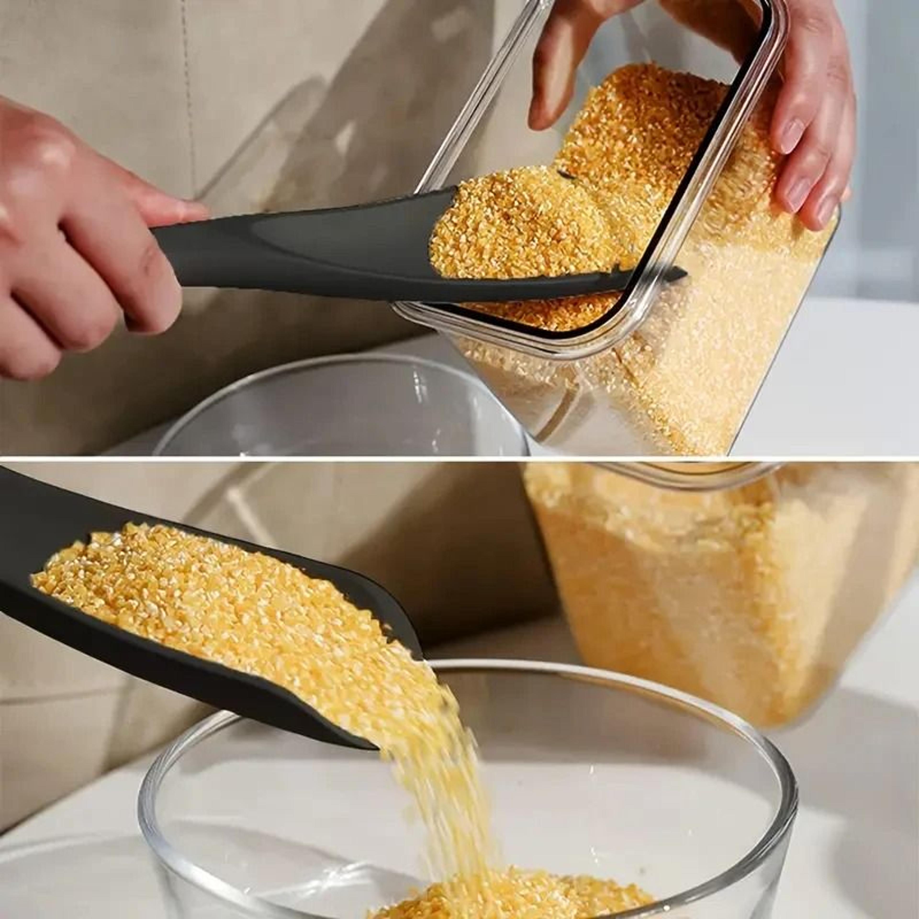 Silicone Cooking Spatula With Wooden Handle For Non Stick Cookware 2