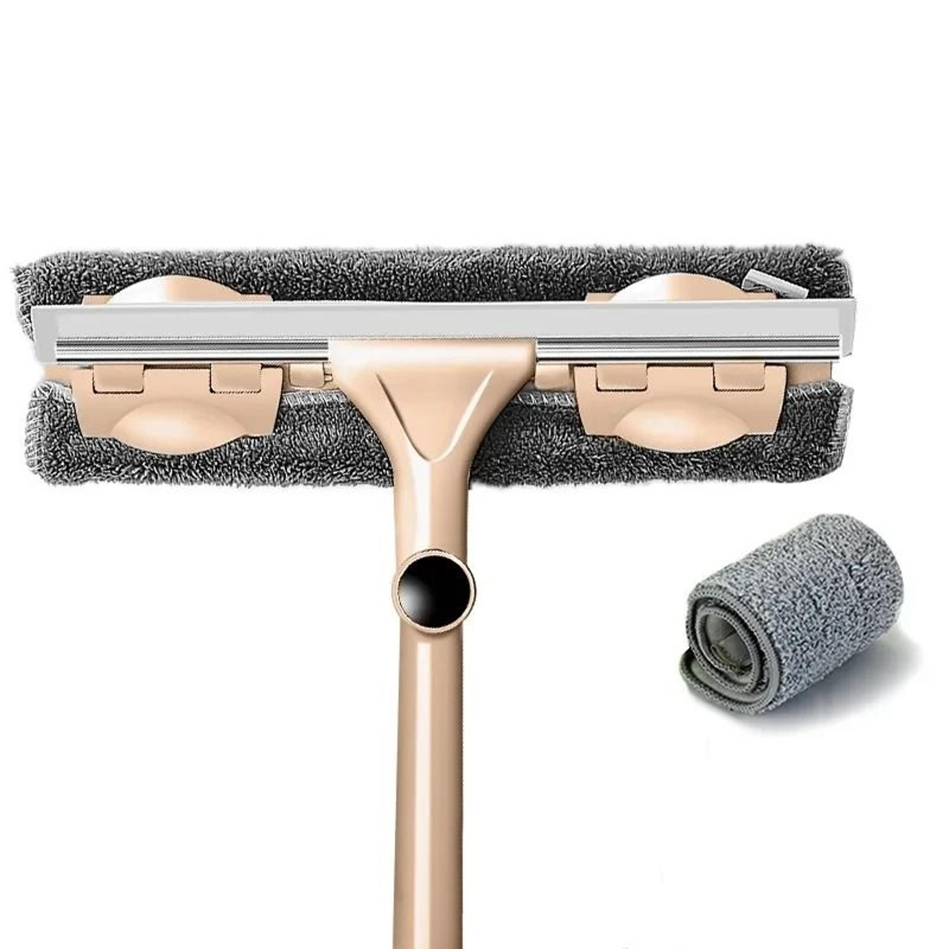 Telescopic Window Cleaning Mop And Wiper Tool Long Handle Glass Washer 8