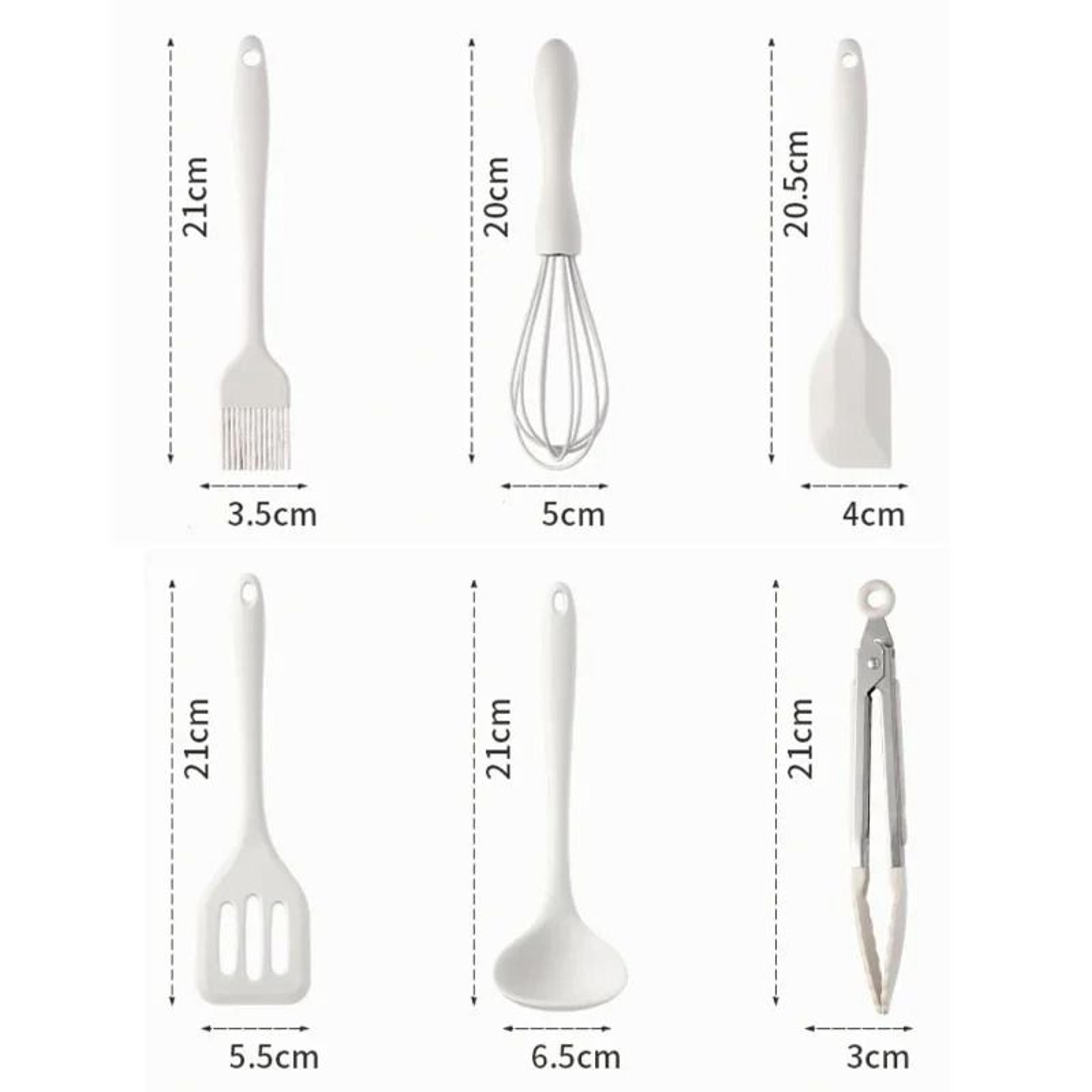 Silicone Kitchen Utensil Set Non Stick Cooking And Baking Tools 5