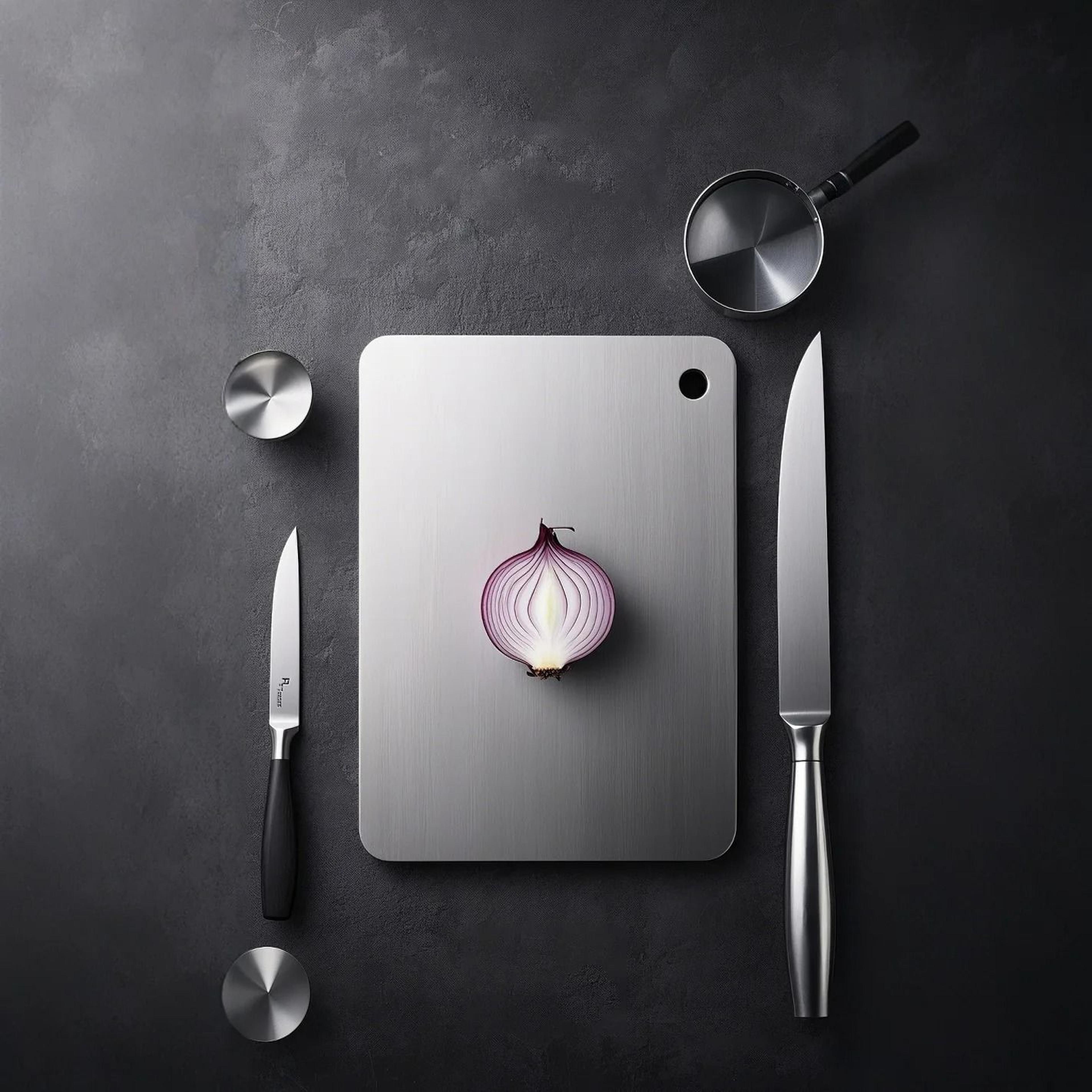 316 Stainless Steel Double Sided Cutting Board Thickened Kitchen Panel 5