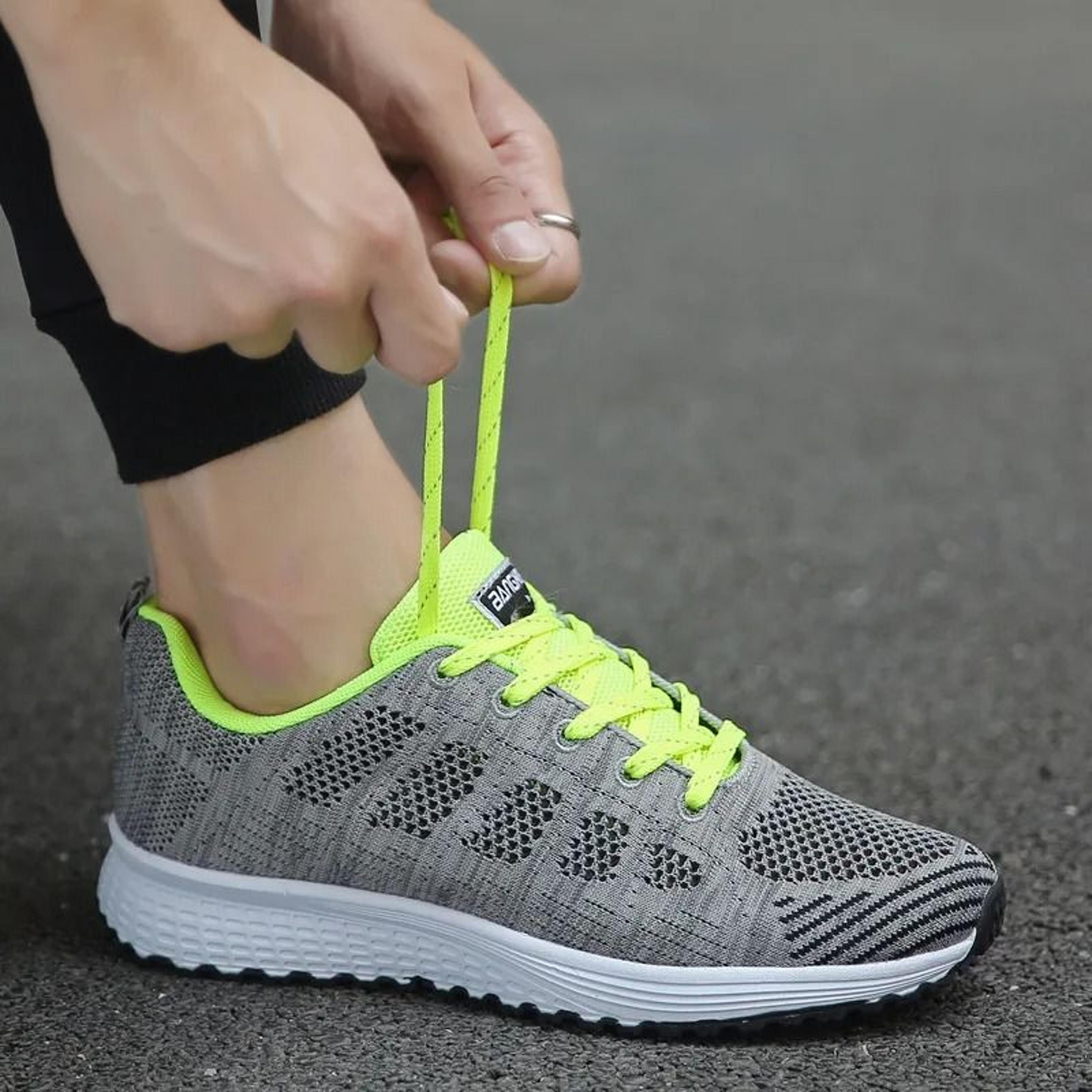 Women Breathable Mesh Walking Sneakers Casual Flat Shoes 4