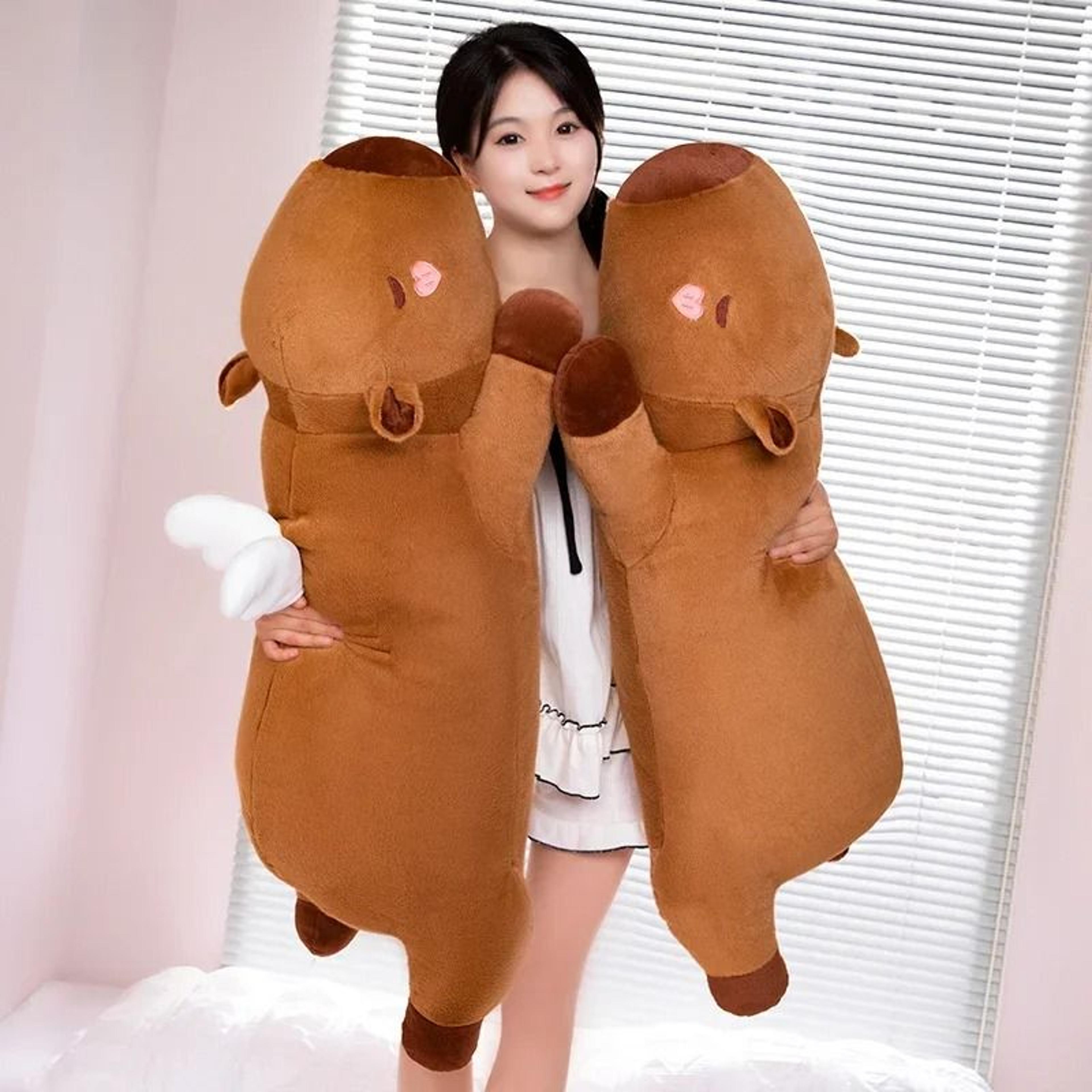 Giant Kawaii Capybara Plush Pillow Soft Lying Plush Toy 4