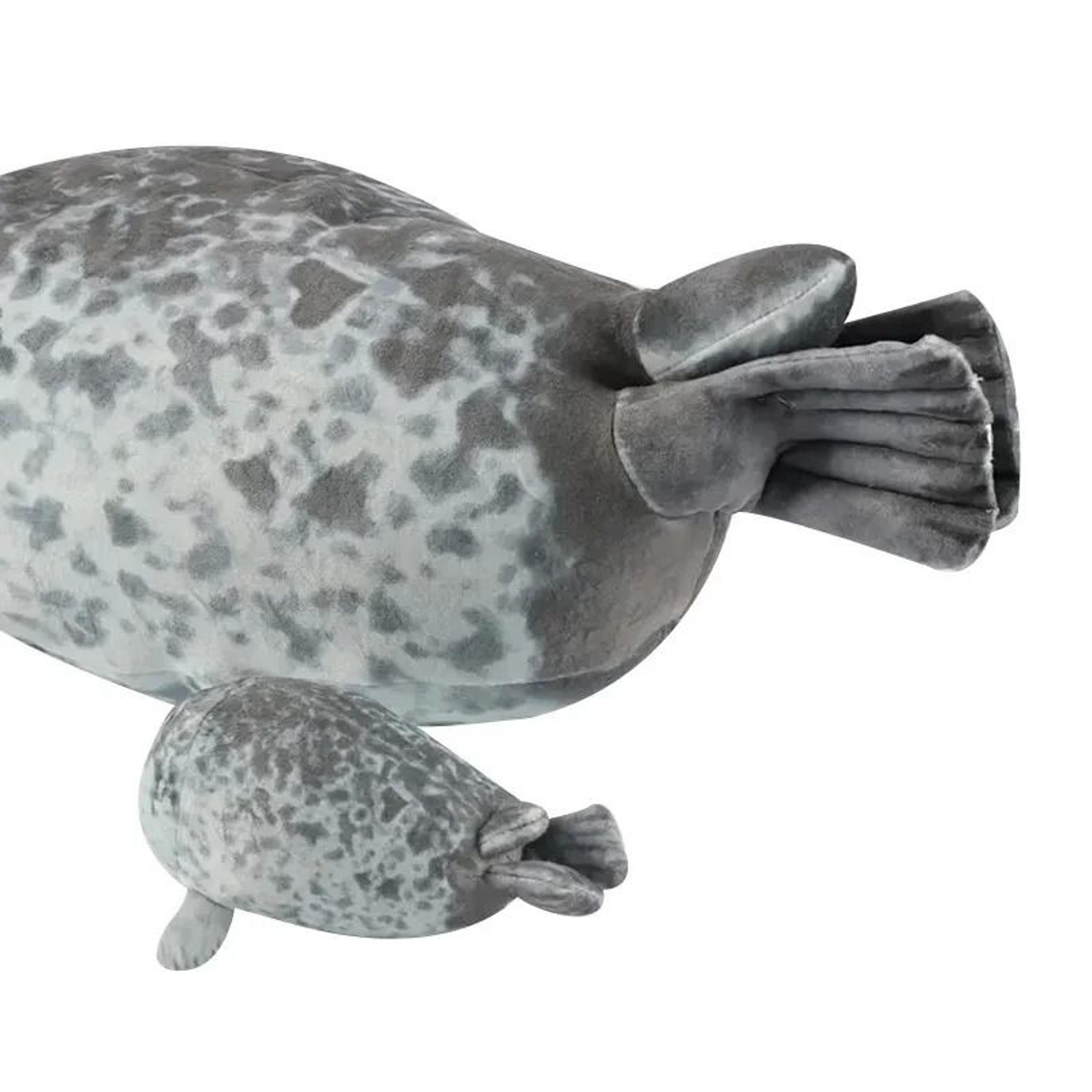 Mother And Son Seal Plush Toy Set With Zipper Design 40 Inch 3