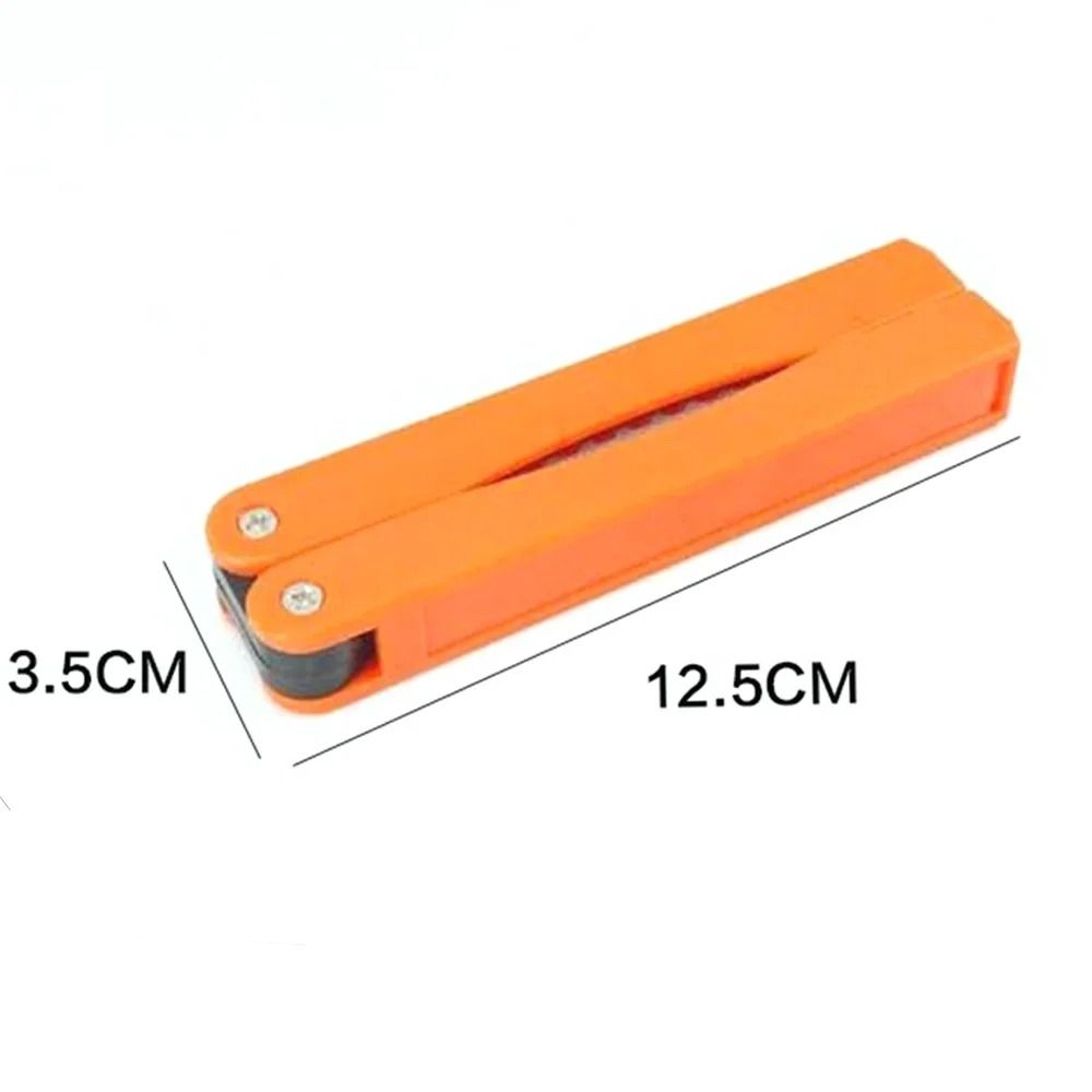 Portable Folding Pocket Knife Sharpener With Double Sided Diamond Stone 3