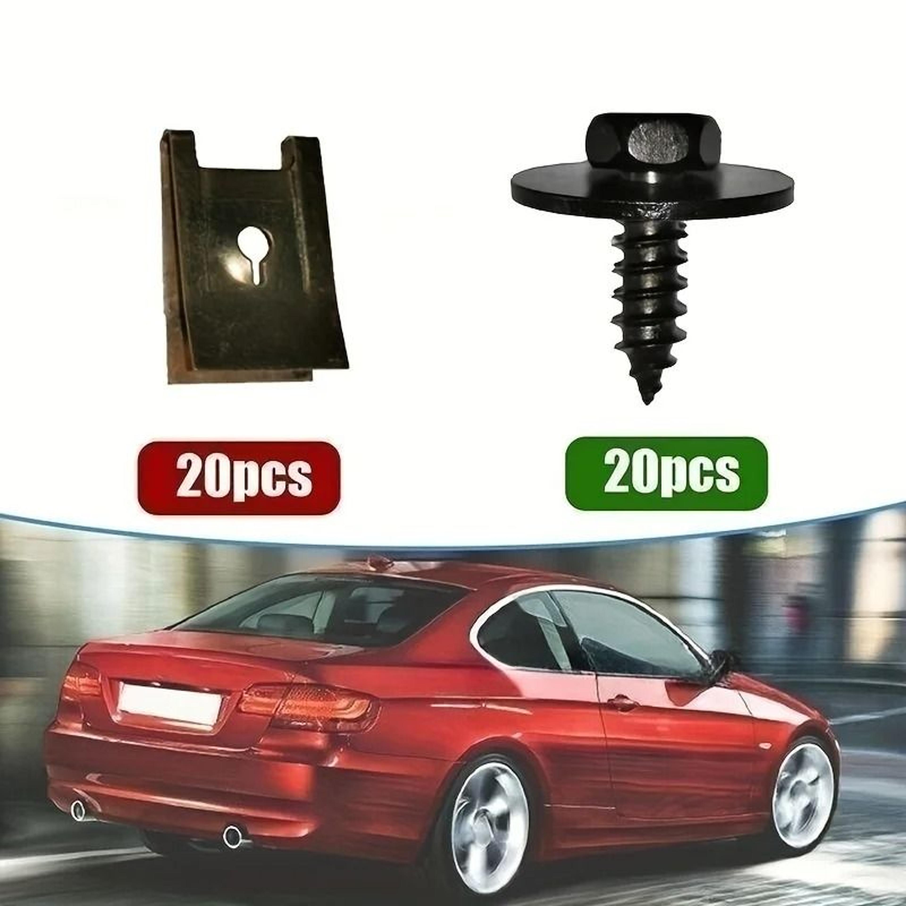 Car Screw Base U Clip Fastener Set For Fender And Bumper 40 Pieces 5