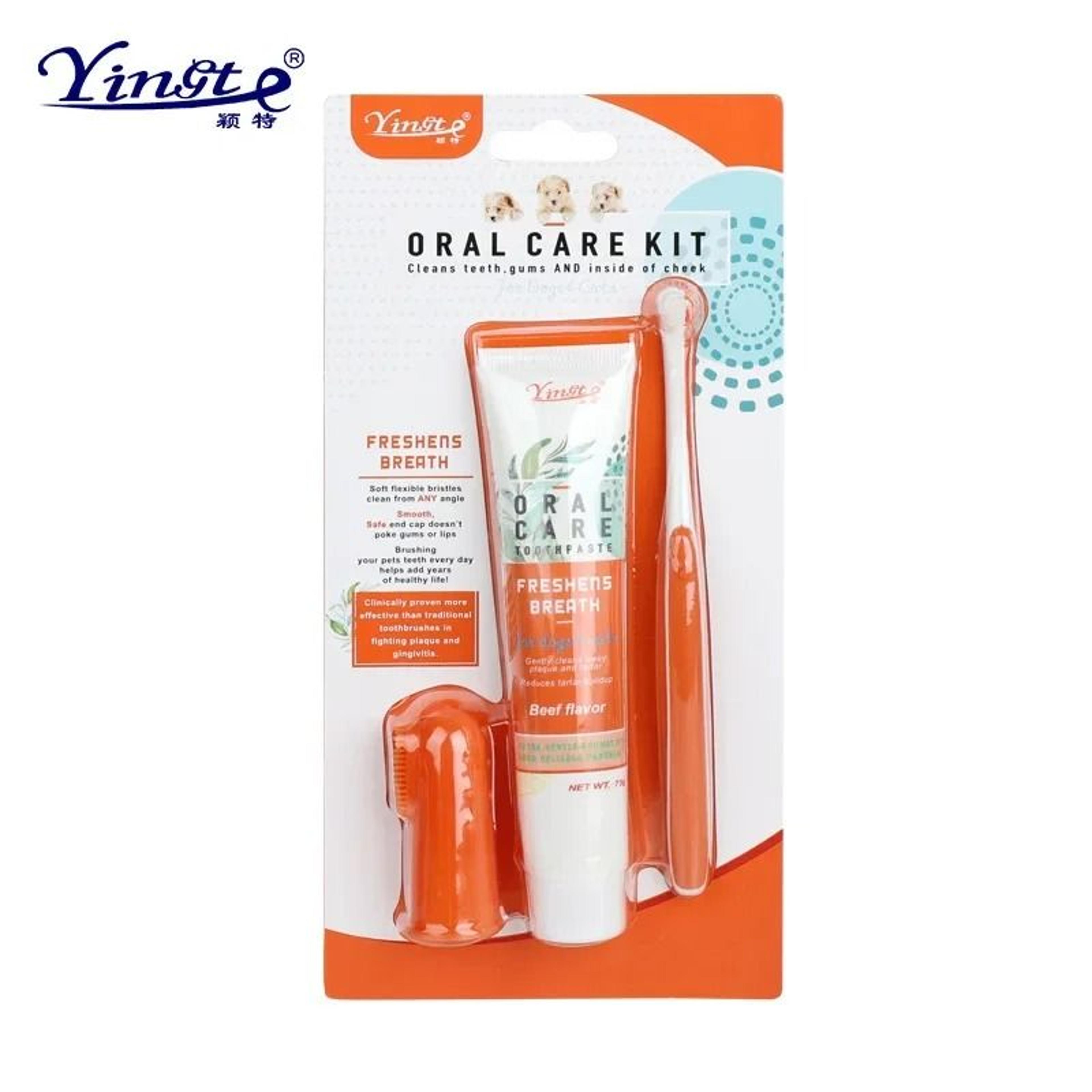 Pet Dental Cleaning Tools Kit For Dog And Cat Oral Care 11